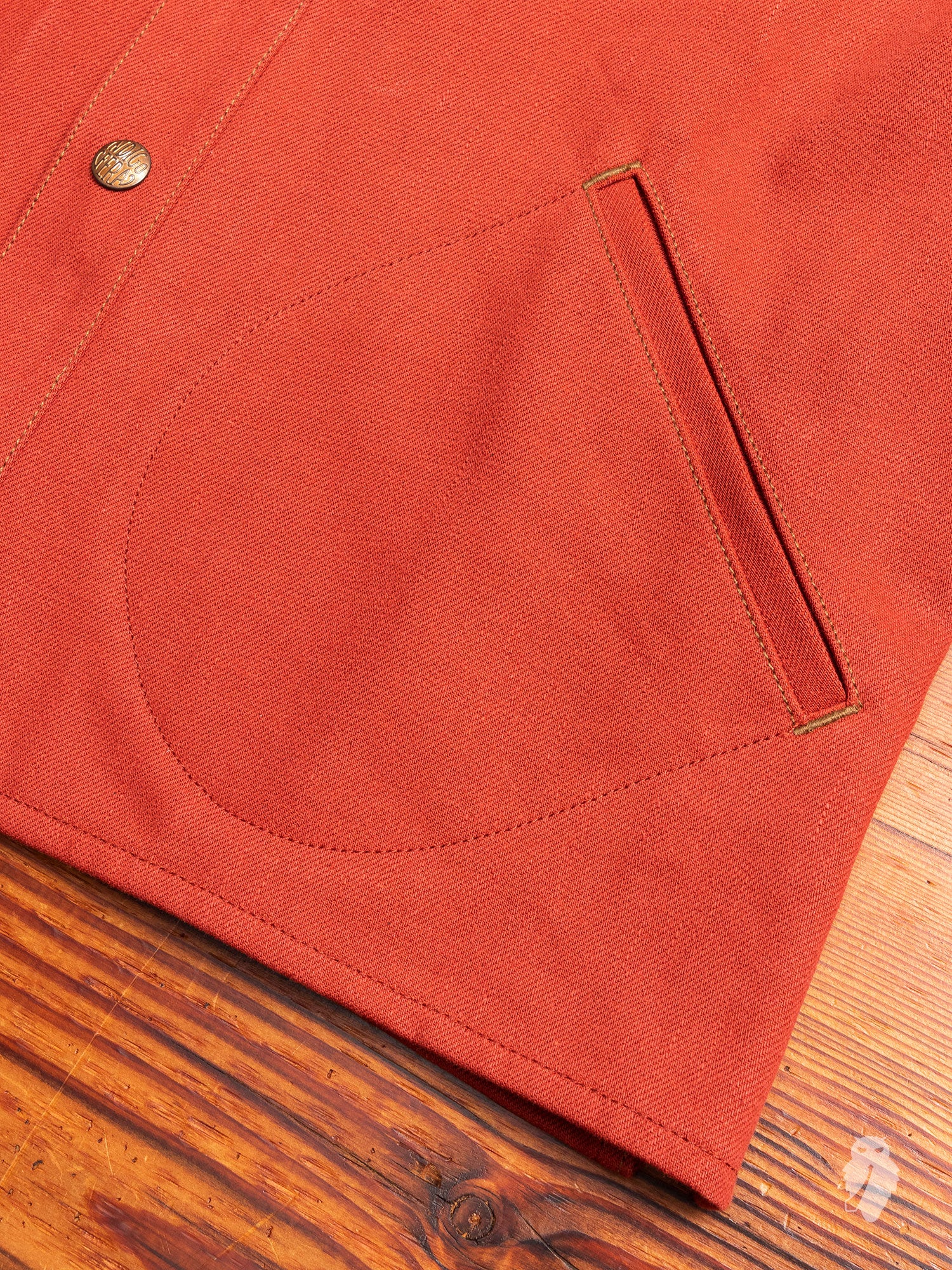Eagle Rising Jacket in 13oz Brick Red Selvedge Denim - Image 7