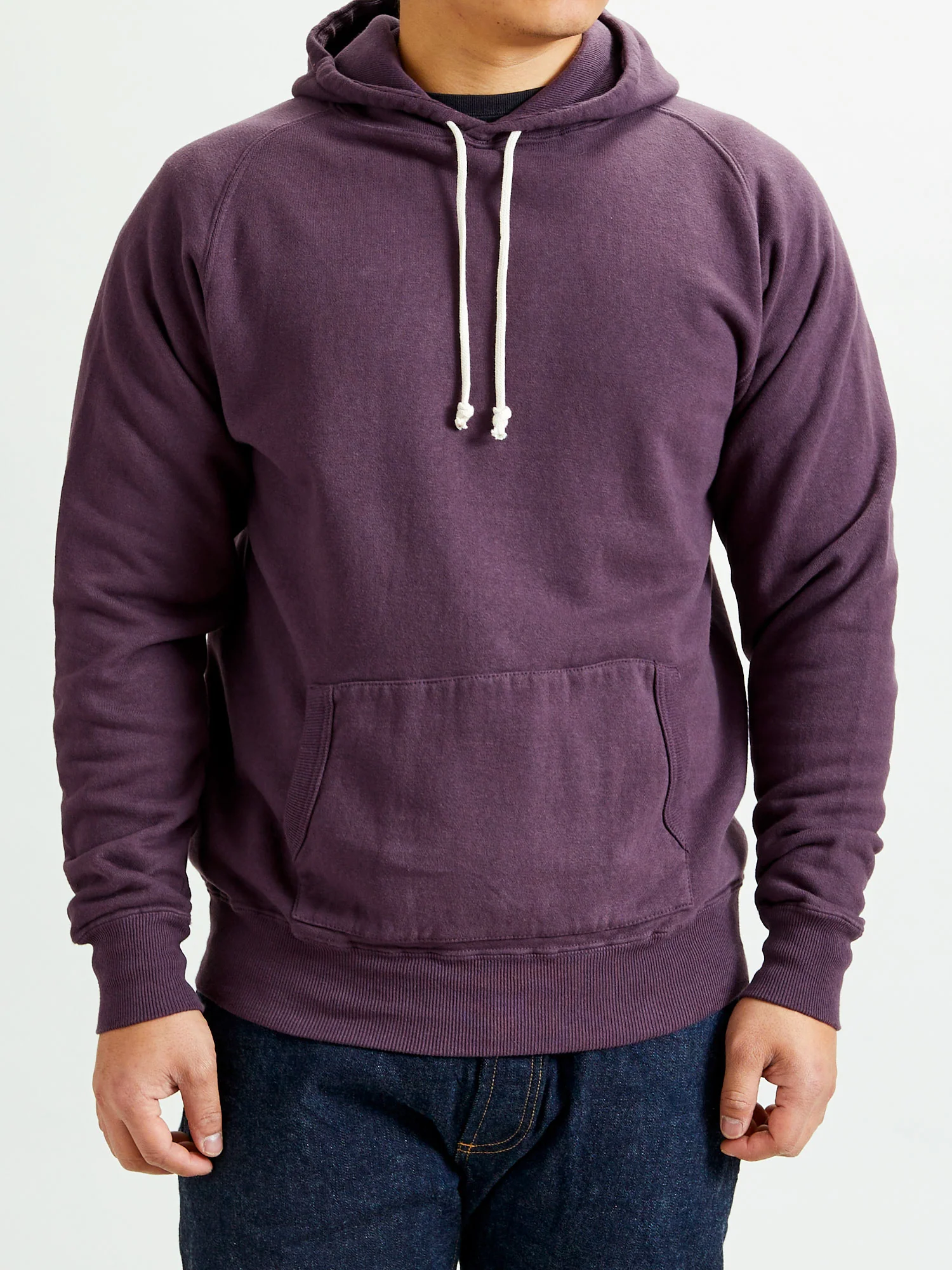 Ehu'kia Hooded Raglan Sweatshirt in Plum Perfect - Image 2