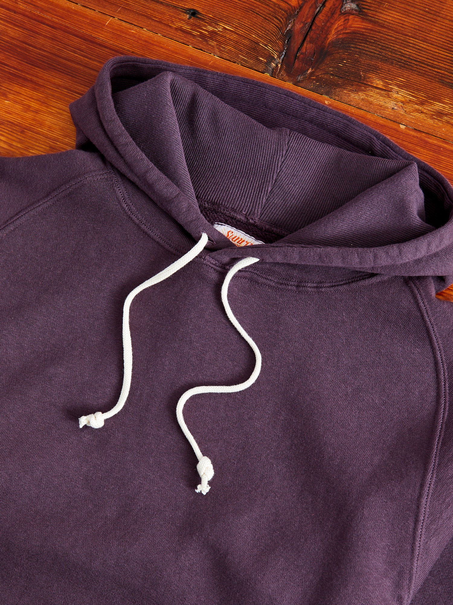 Ehu'kia Hooded Raglan Sweatshirt in Plum Perfect - Image 3