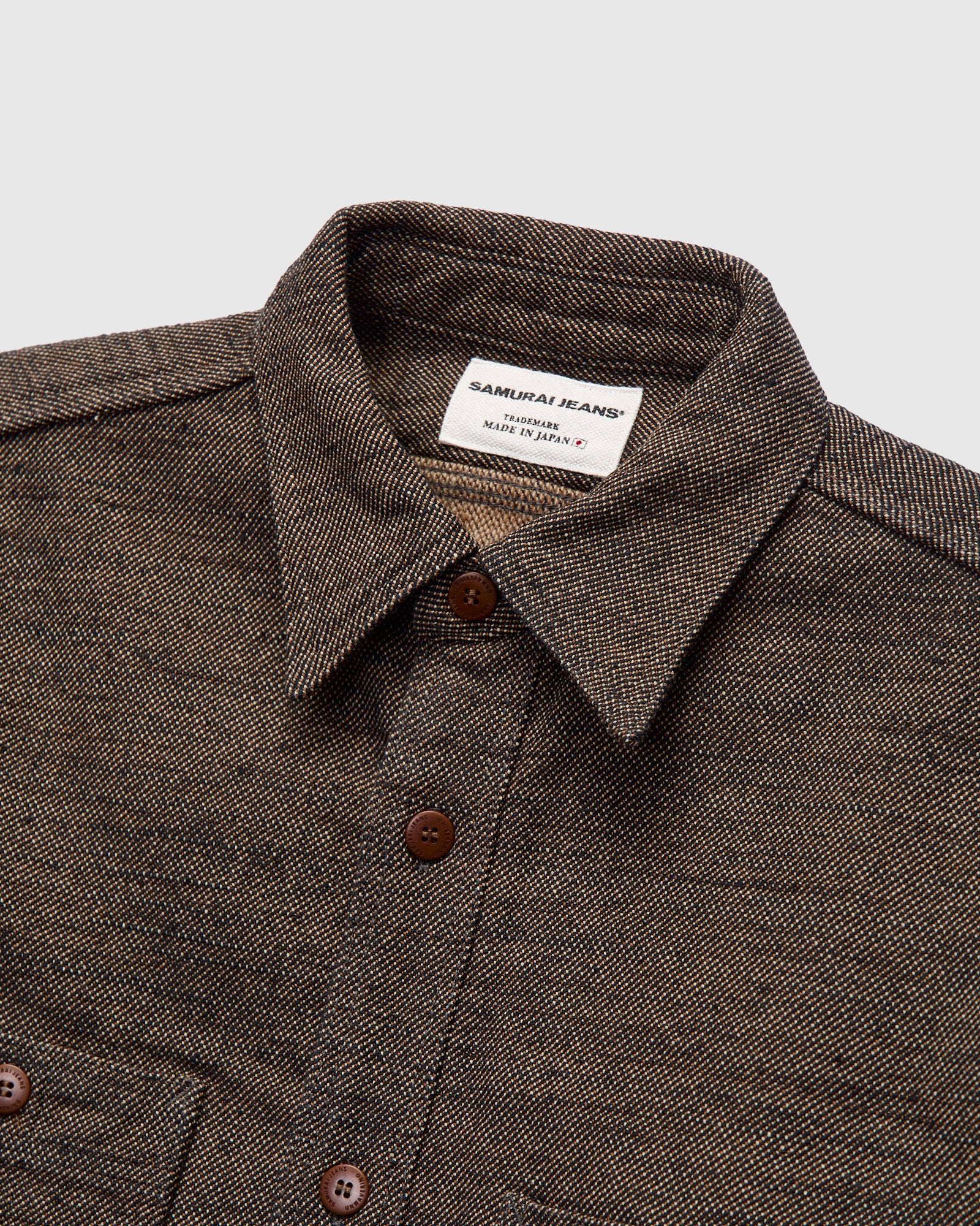 Elemental Flannel Workshirt in Brown Black - Image 4