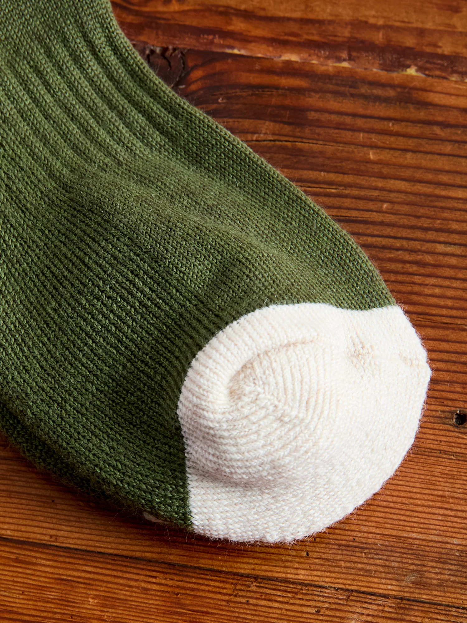 Elgin Wool Sock in Duck Green - Image 3