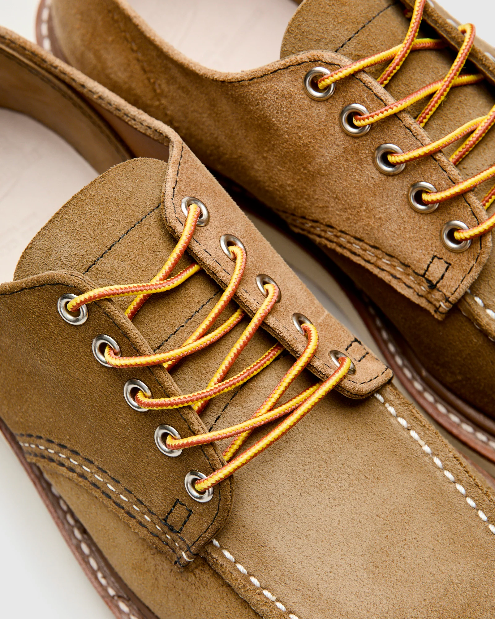 Engineered Garments x Red Wing "Shop Moc" Oxford in Camel Remix - Image 7
