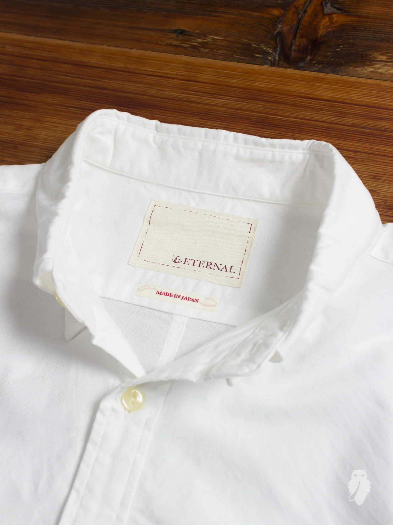 Oxford Cloth Button Down Shirt in White - Image 3