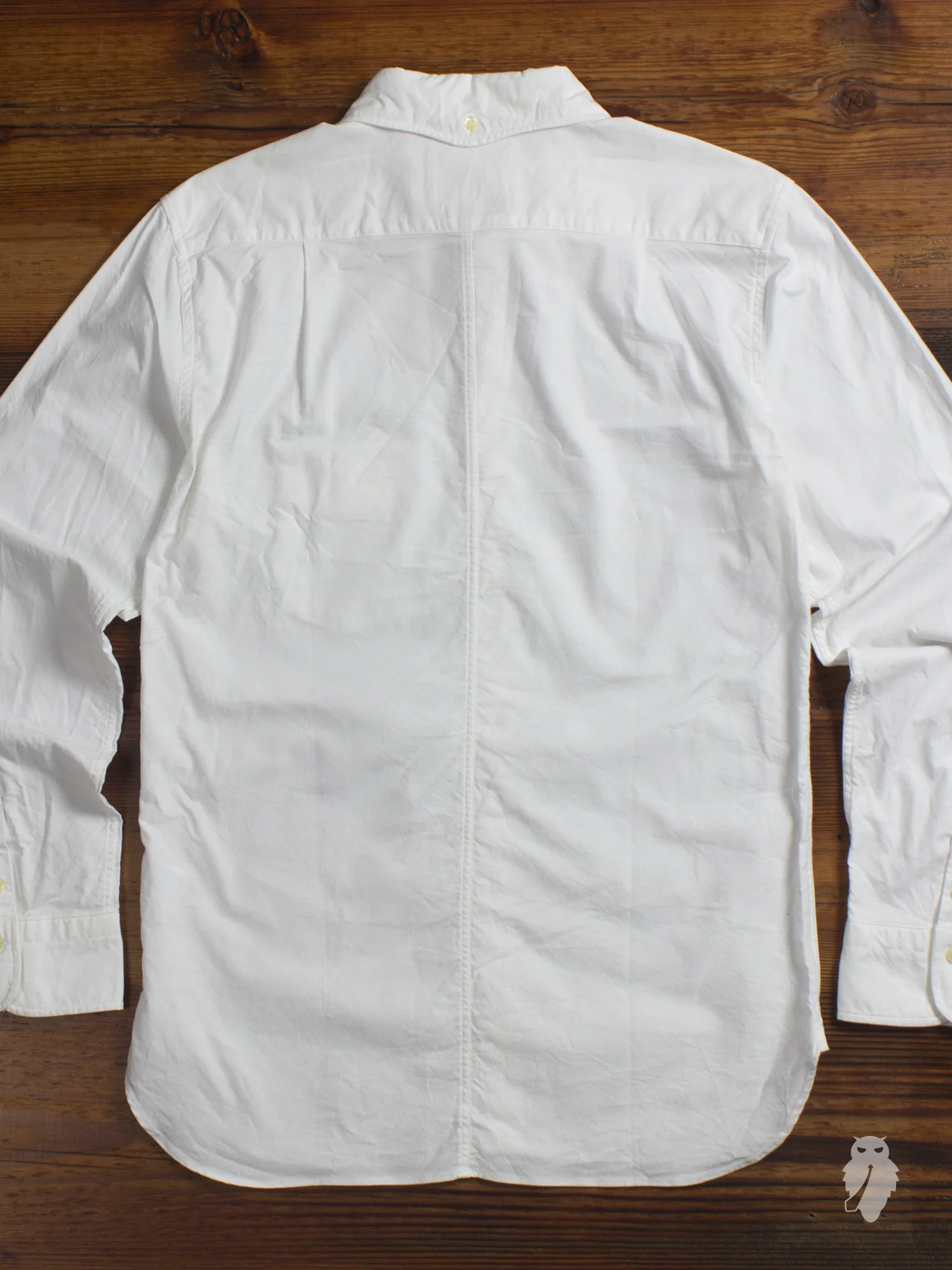Oxford Cloth Button Down Shirt in White - Image 8