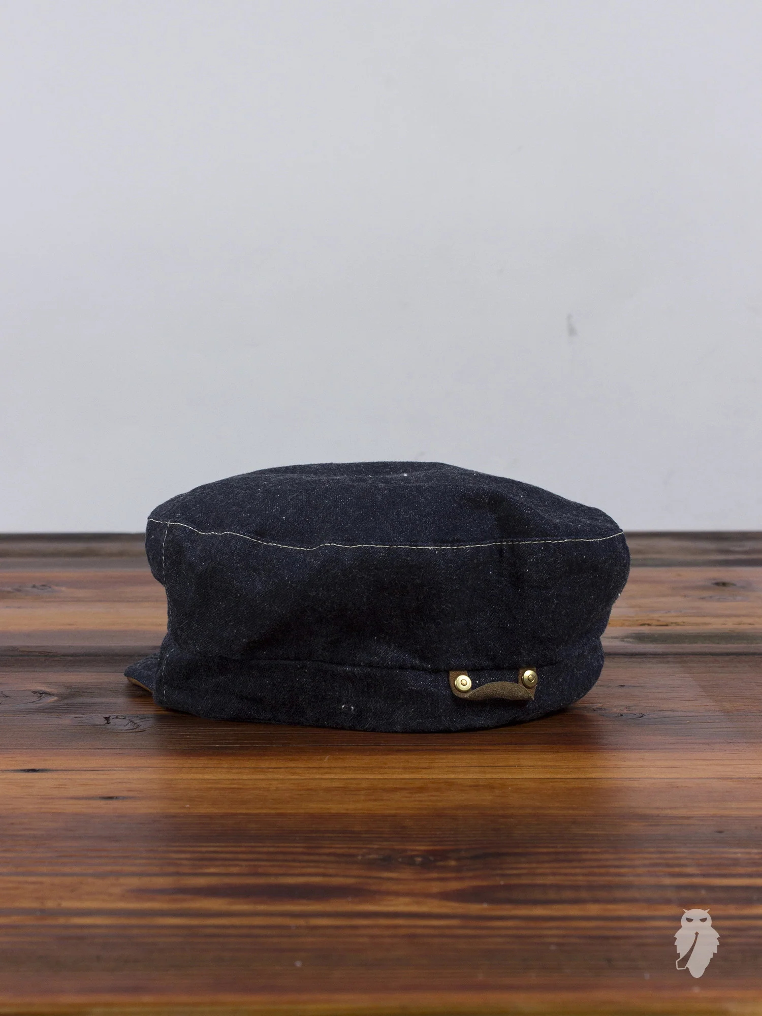 Unstructured Denim/Leather Engineer Cap - Image 2