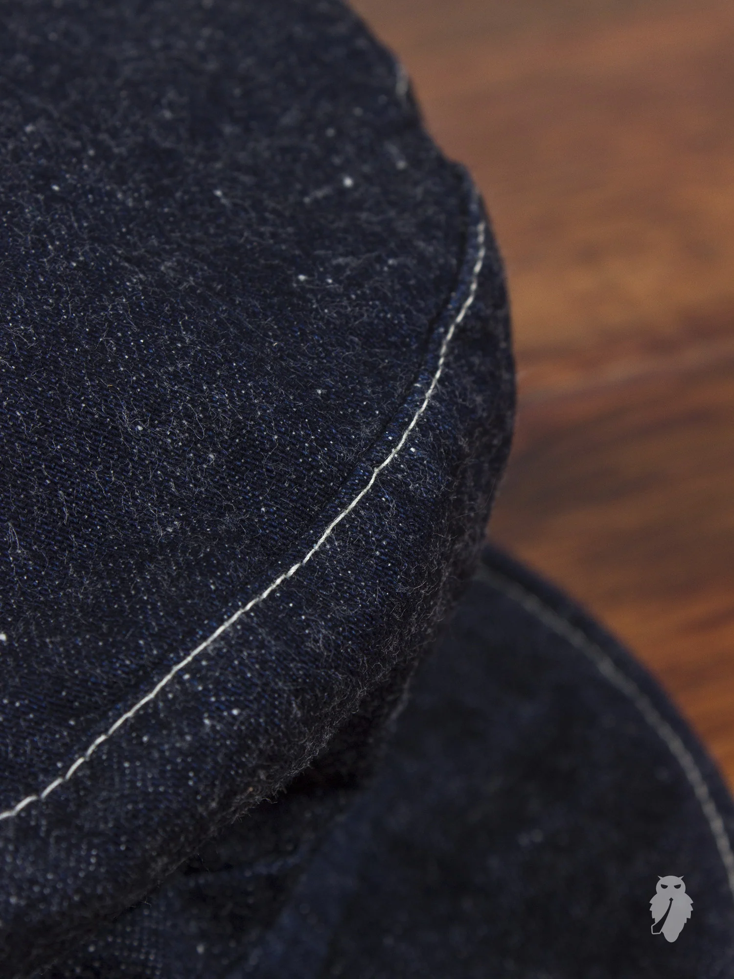 Unstructured Denim/Leather Engineer Cap - Image 3