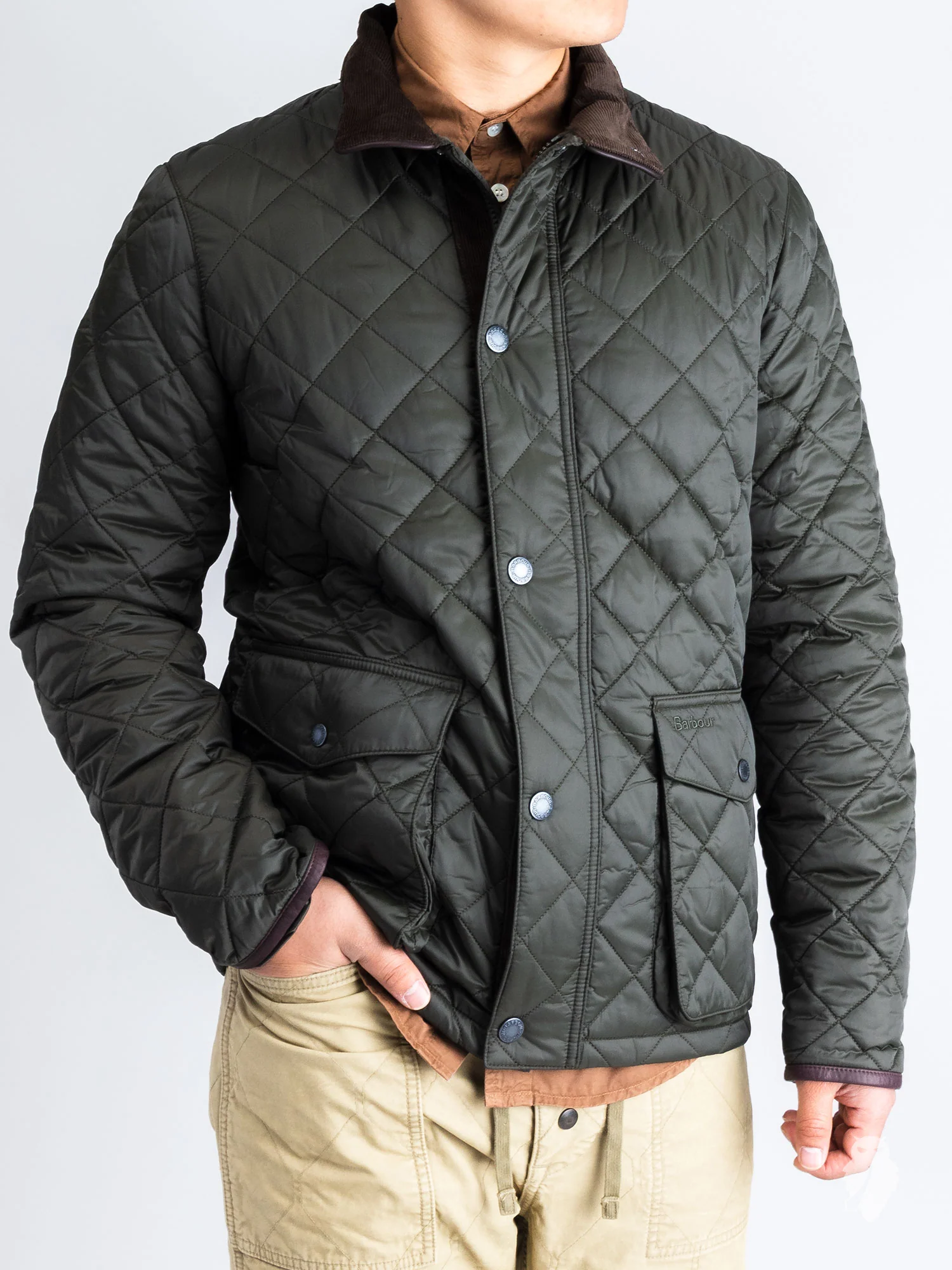"Evanton" Quilt Jacket in Sage - Image 2
