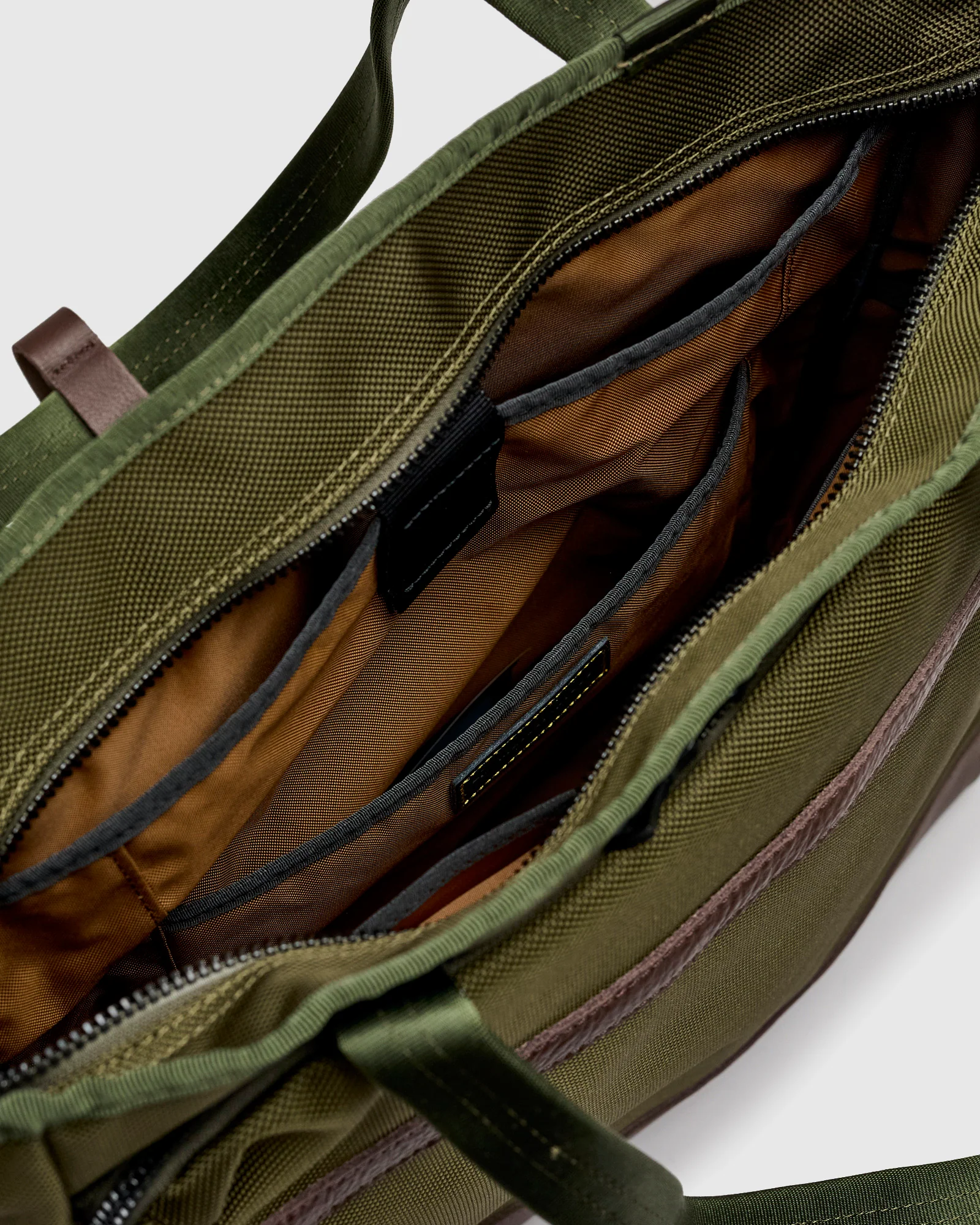 Explorer 2-Way Tote Bag in Khaki - Image 8