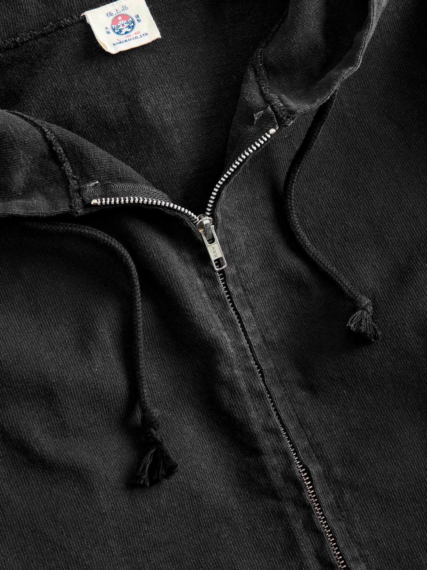 Extra Heavyweight Jersey Zip Hoodie in Black - Image 4