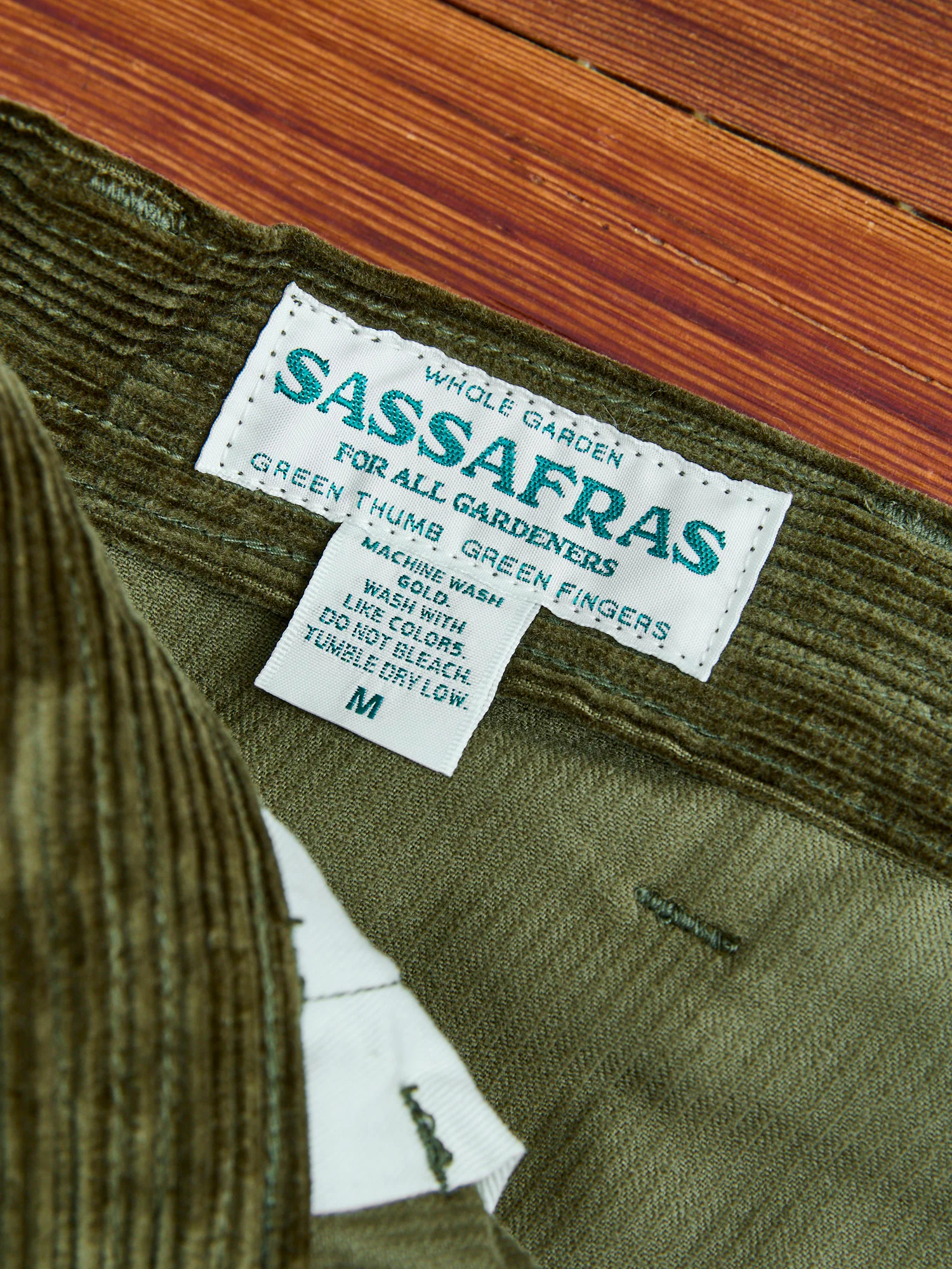 Fall Leaf Gardener Pants in Olive 9W Corduroy - Image 10