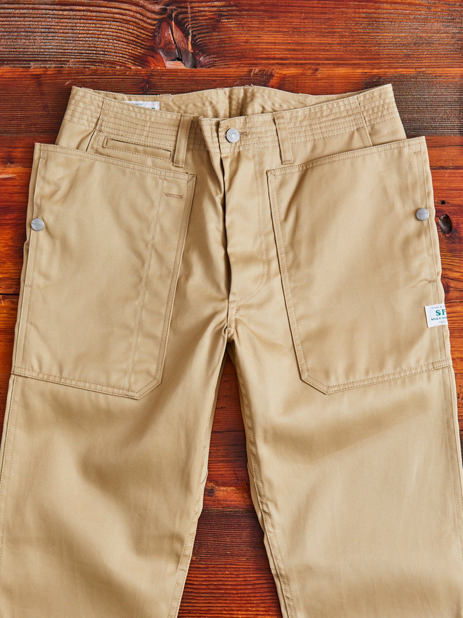 Fall Leaf Sprayer Pants in Beige Chino - Image 4
