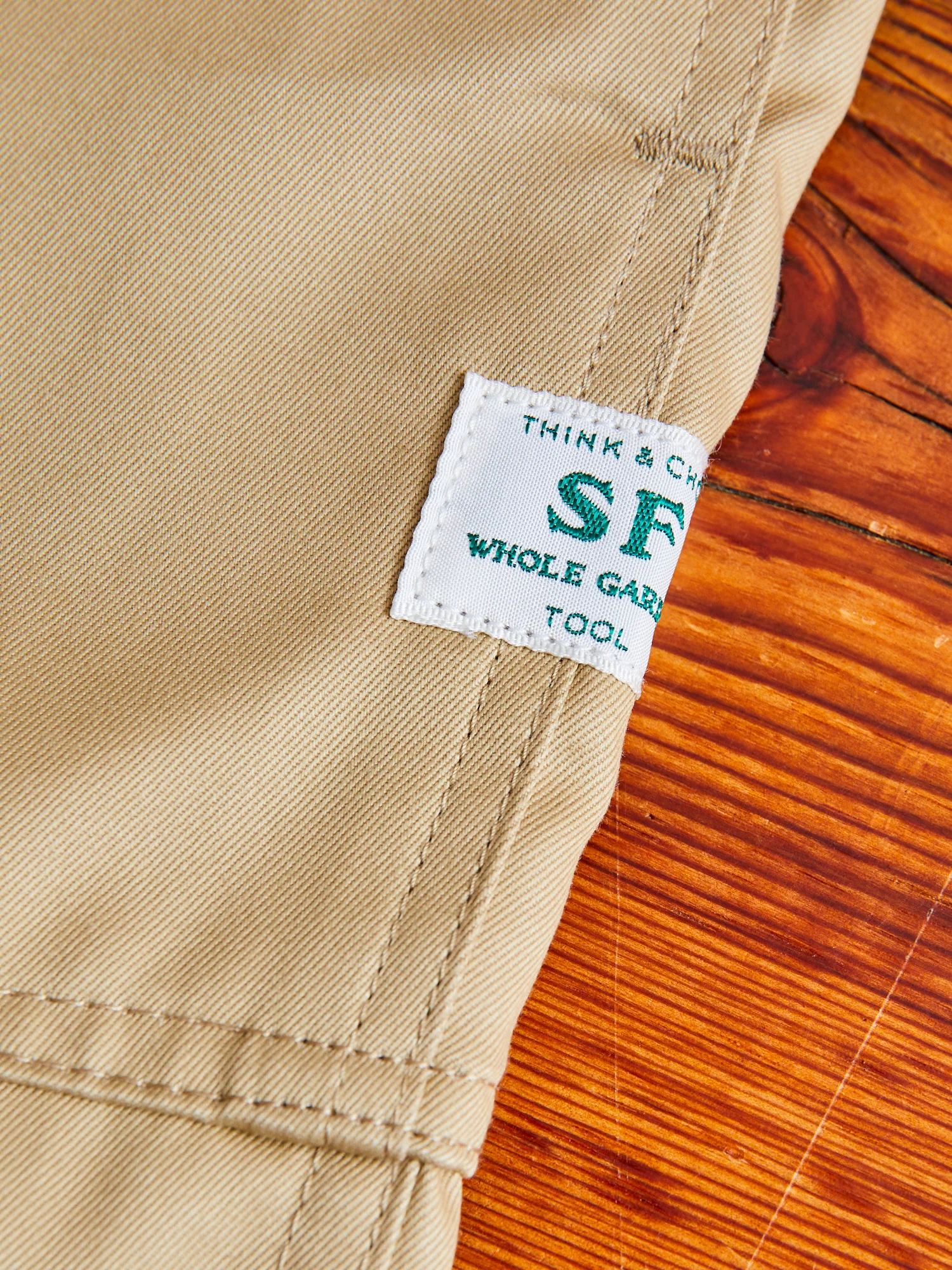 Fall Leaf Sprayer Pants in Beige Chino - Image 7
