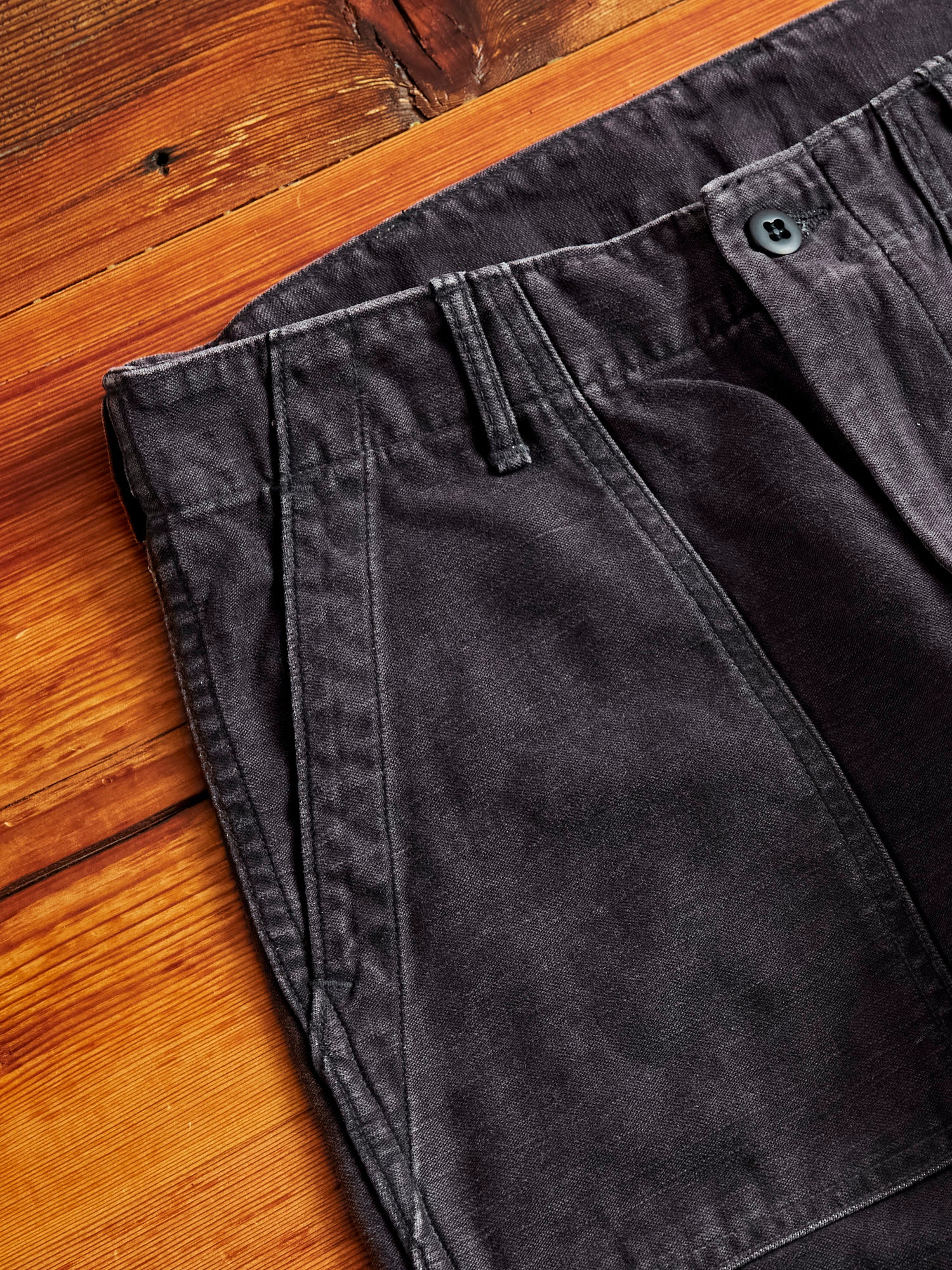 Slim Fatigue Pants in Black Stone - Image 5
