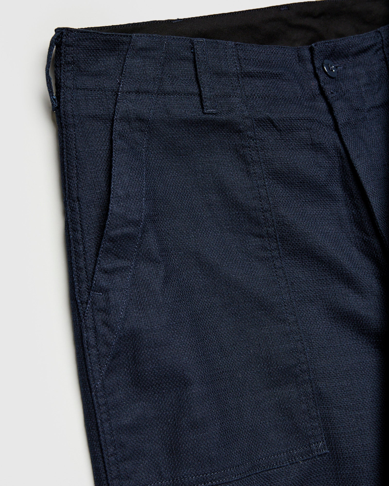 Fatigue Pants in Dark Navy Cotton Linen Java Cloth - Image 4
