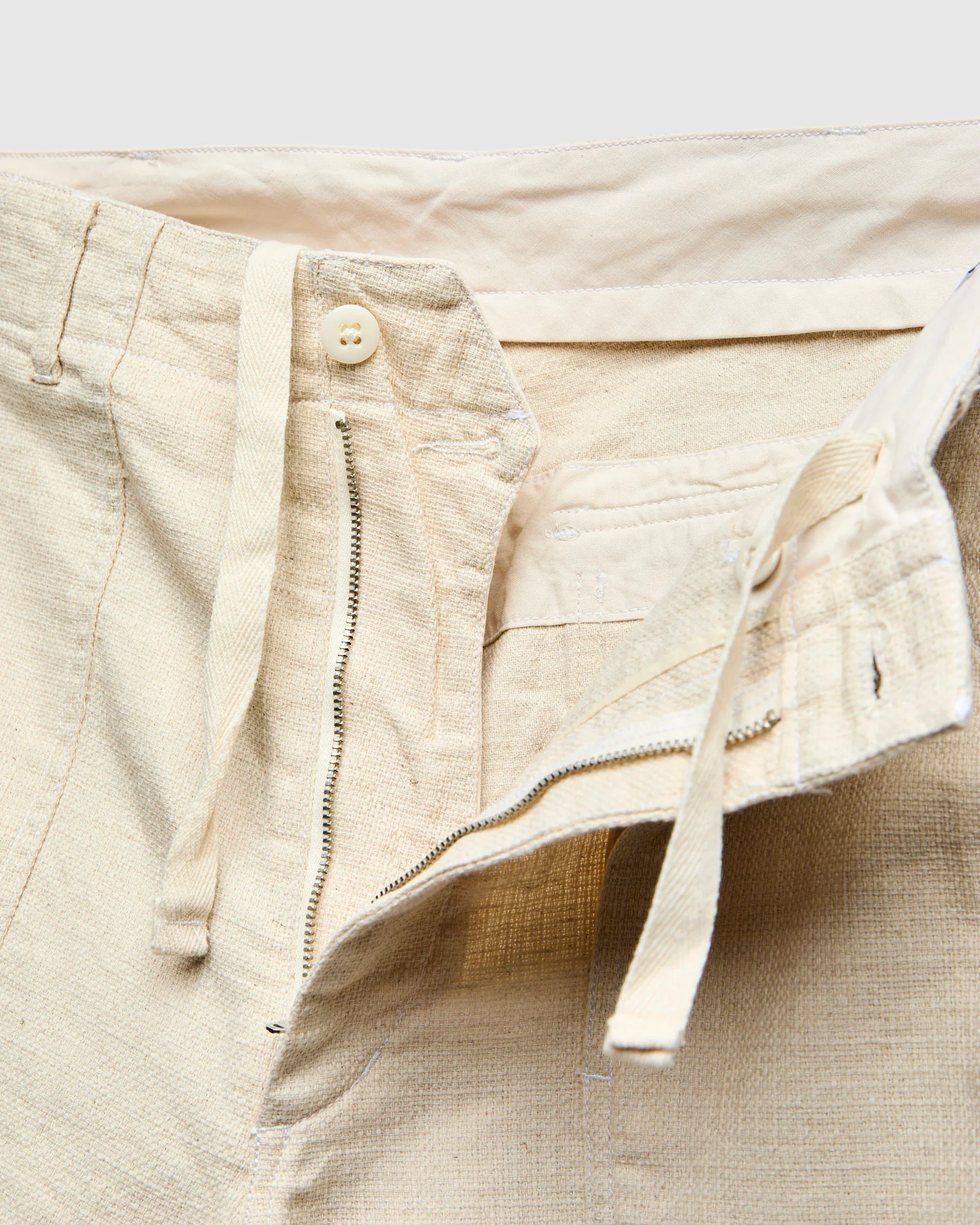Fatigue Pants in Natural Cotton Linen Java Cloth - Image 7