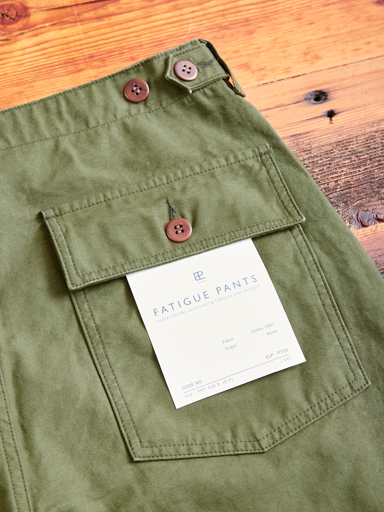 Fatigue Pants in Olive - Image 9