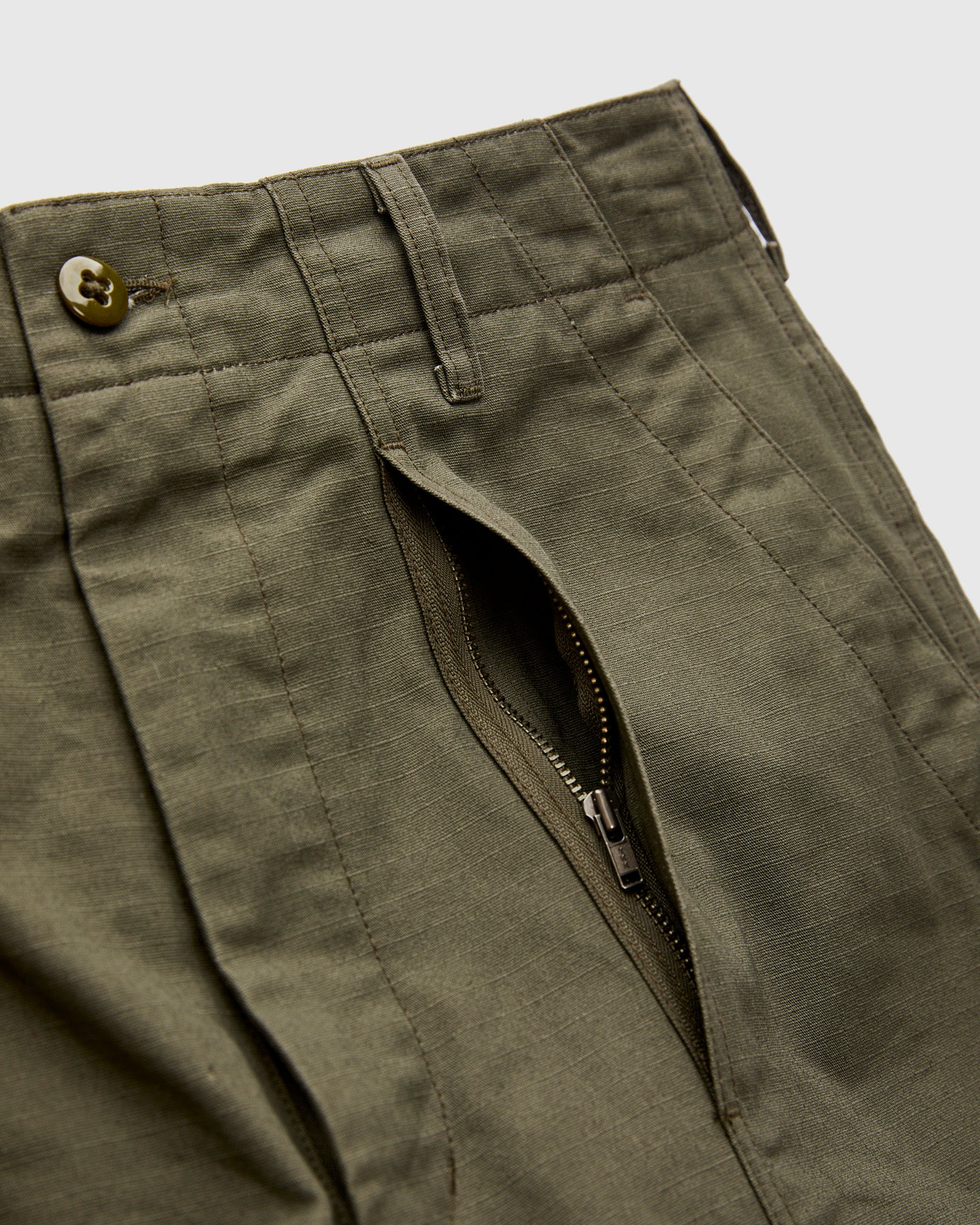 Fatigue Pants in Olive Heavyweight Cotton Ripstop - Image 7