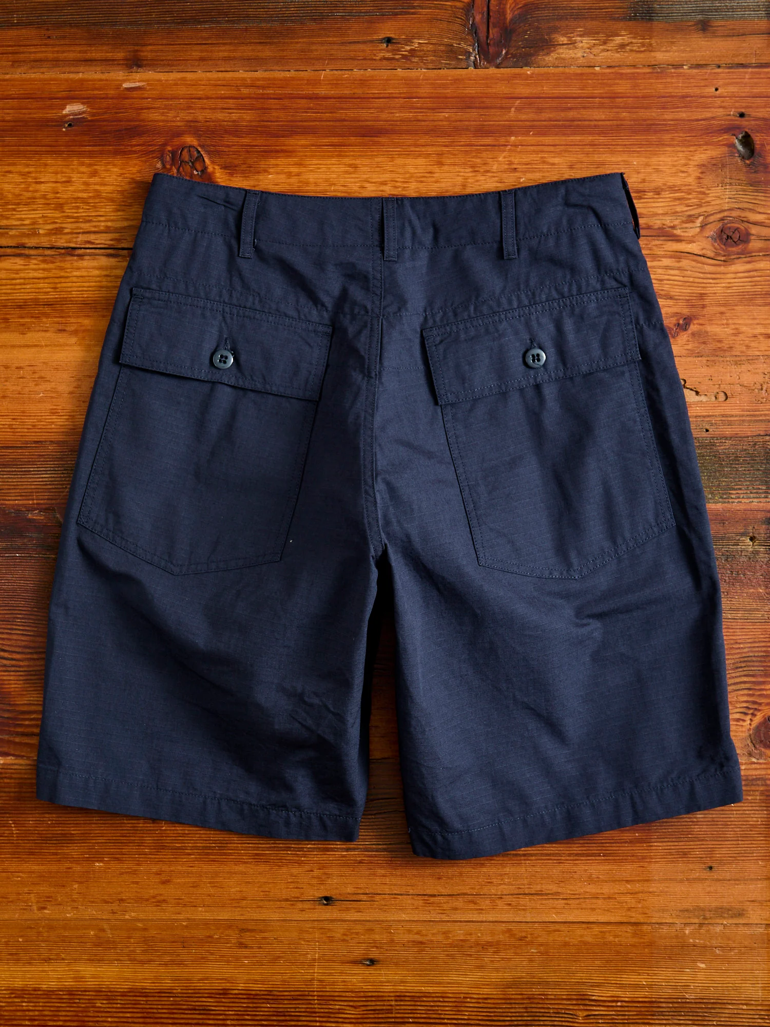 Fatigue Shorts in Navy Cotton Ripstop - Image 9