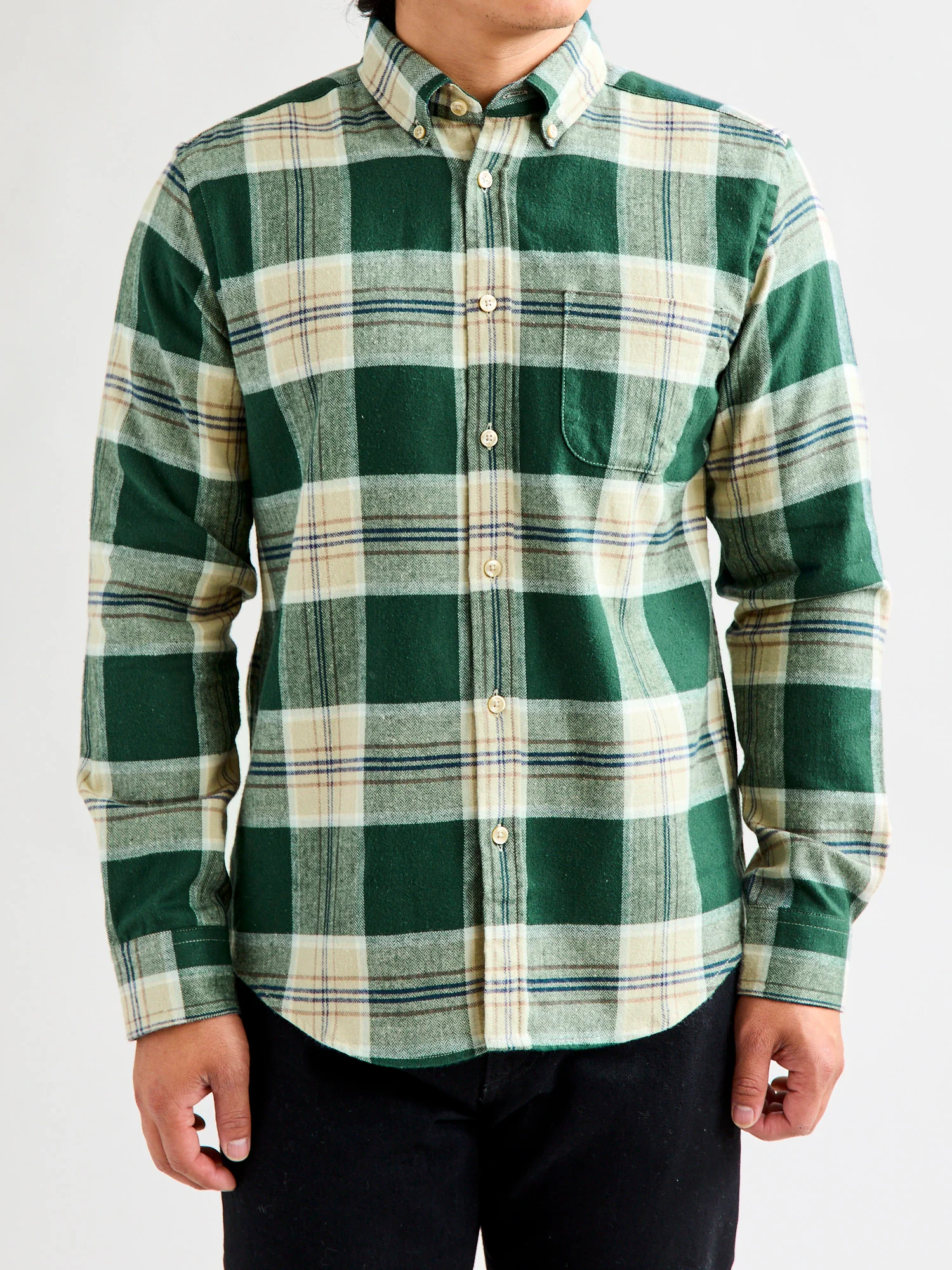 Fence Button-Up Shirt in Pine - Image 2
