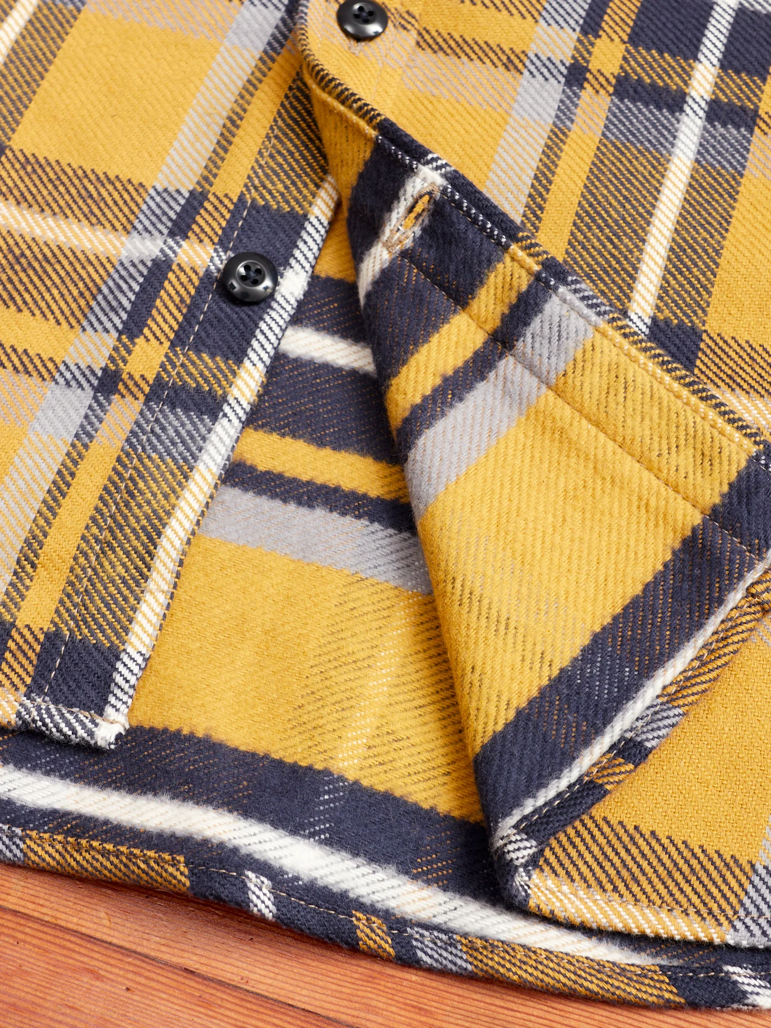 "Field Shirt" in Gold Plaid - Image 6