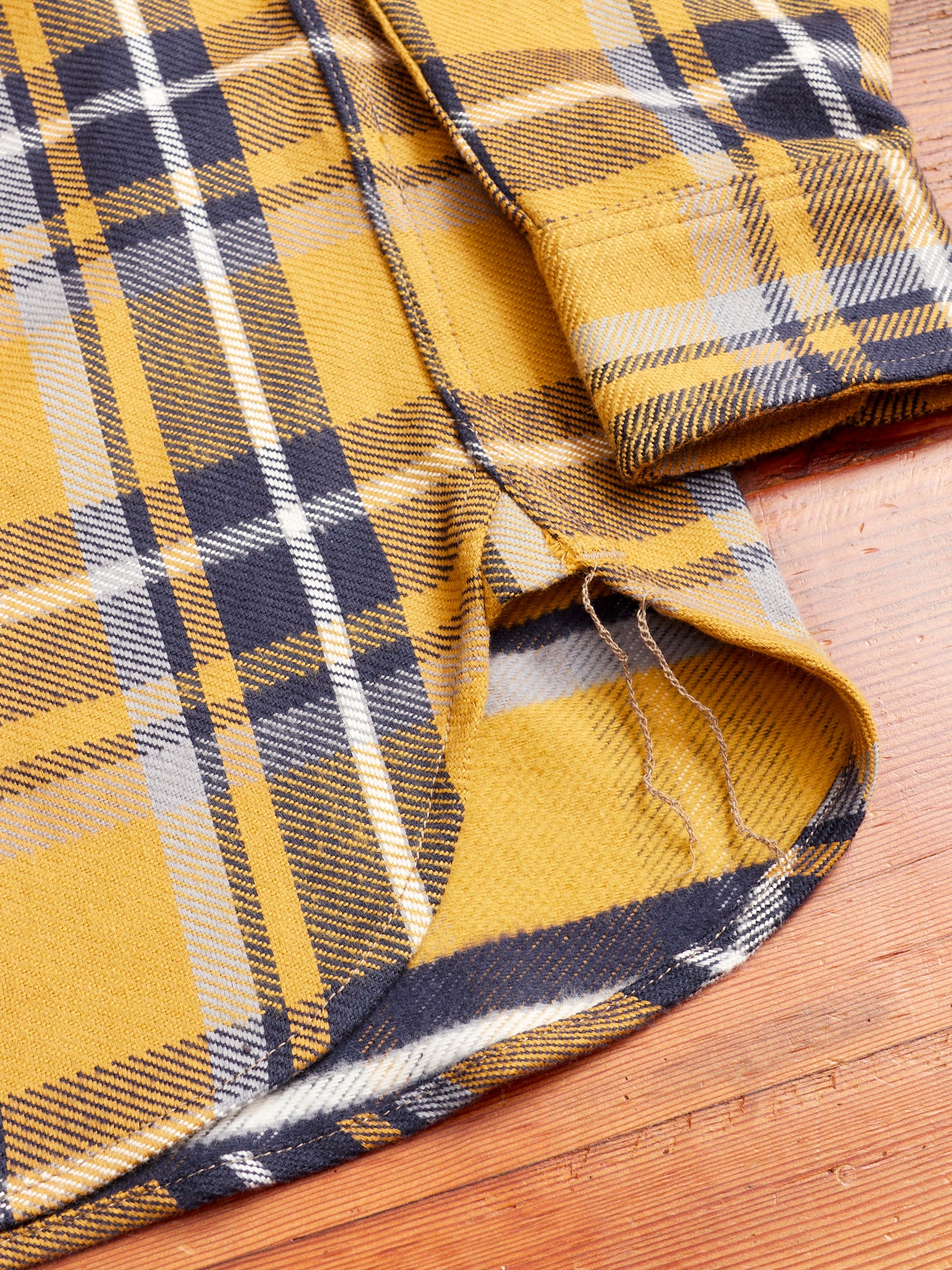 "Field Shirt" in Gold Plaid - Image 7