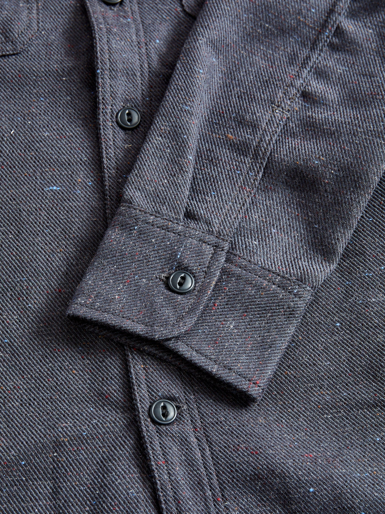 "Field Shirt" in Grey Rainbow Nep - Image 6