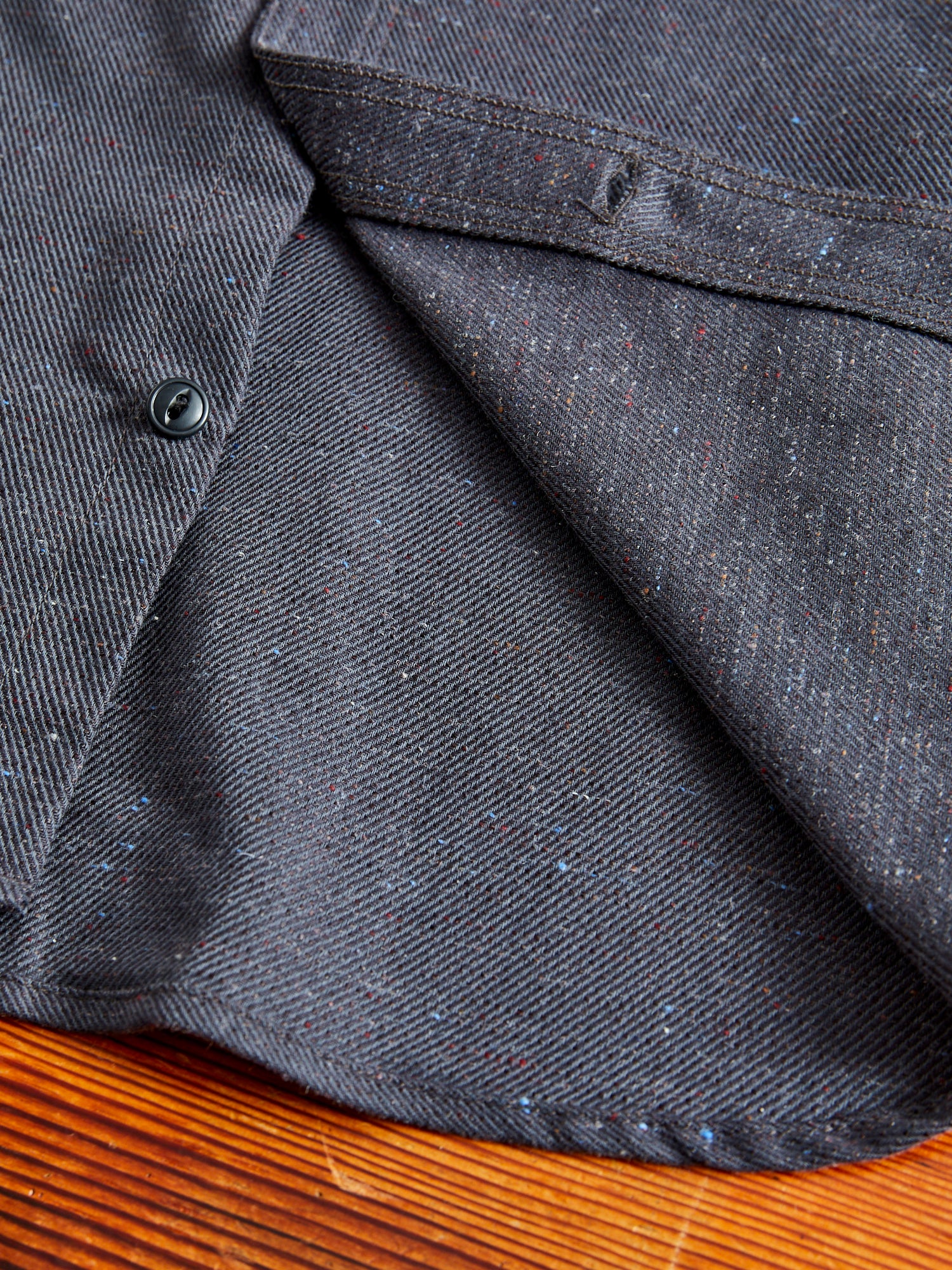 "Field Shirt" in Grey Rainbow Nep - Image 7