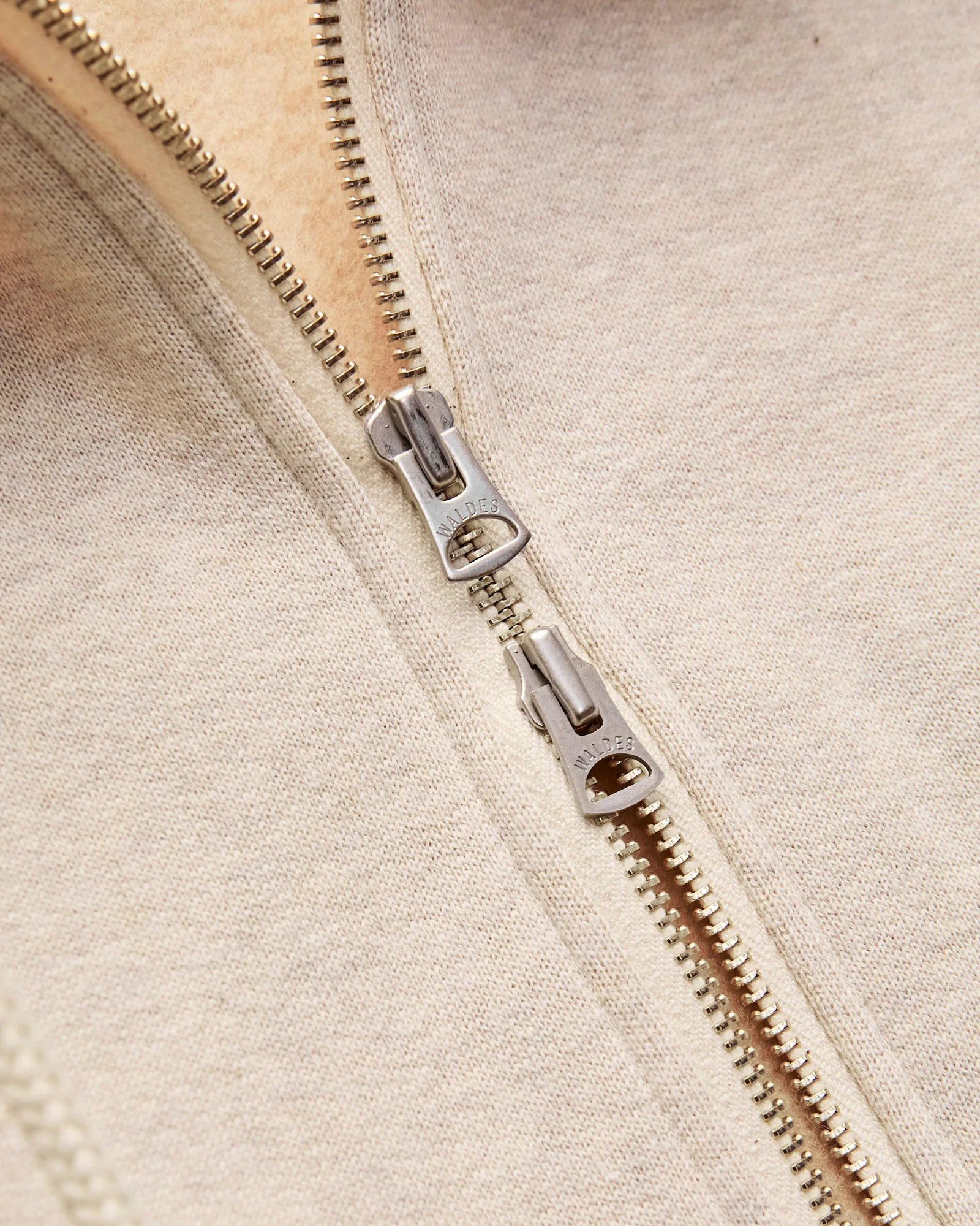 Fleeced FoxFibre® Zip Hoodie in Oatmeal - Image 5