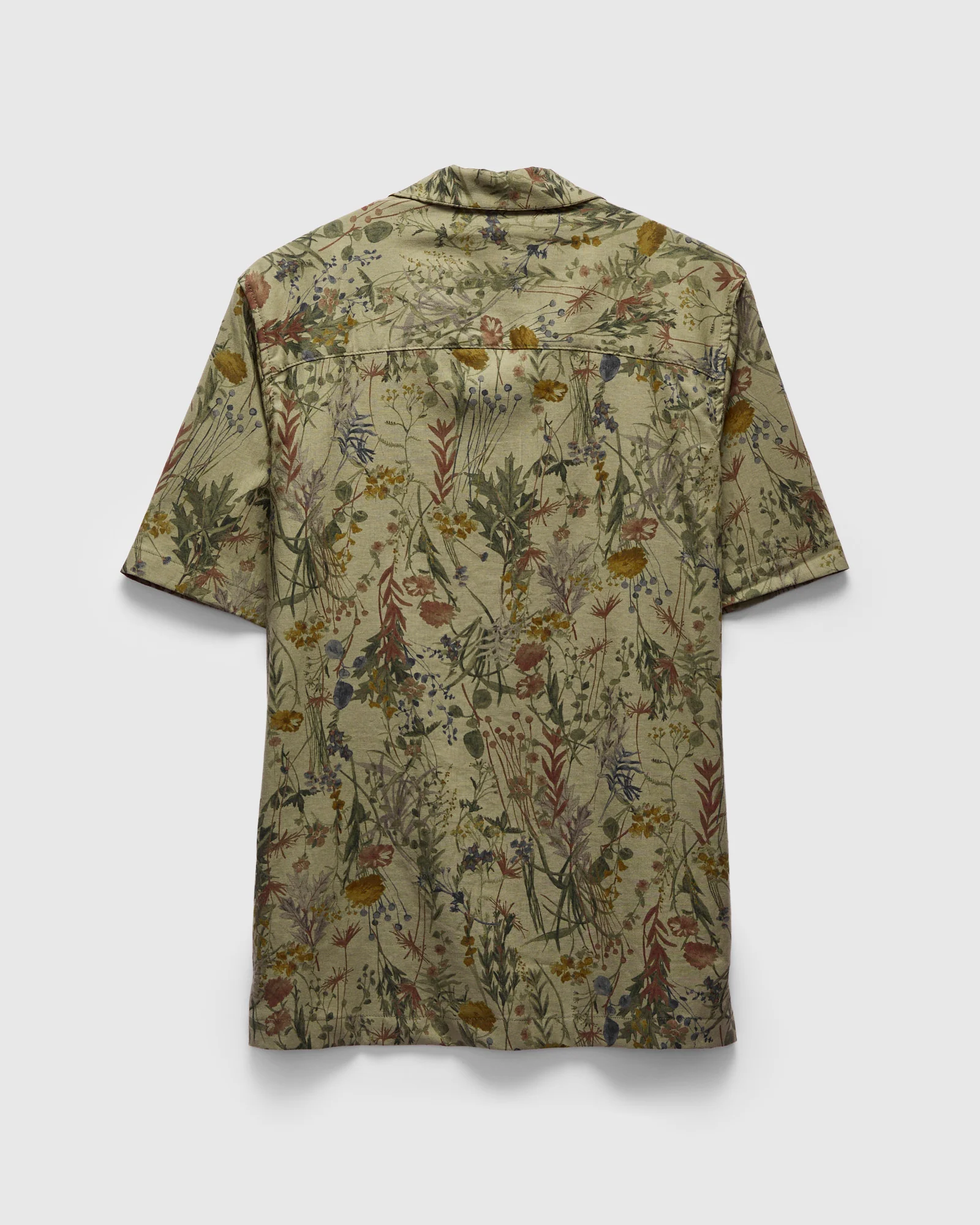 "Flowers Painting" Aloha Shirt in Earth - Image 3