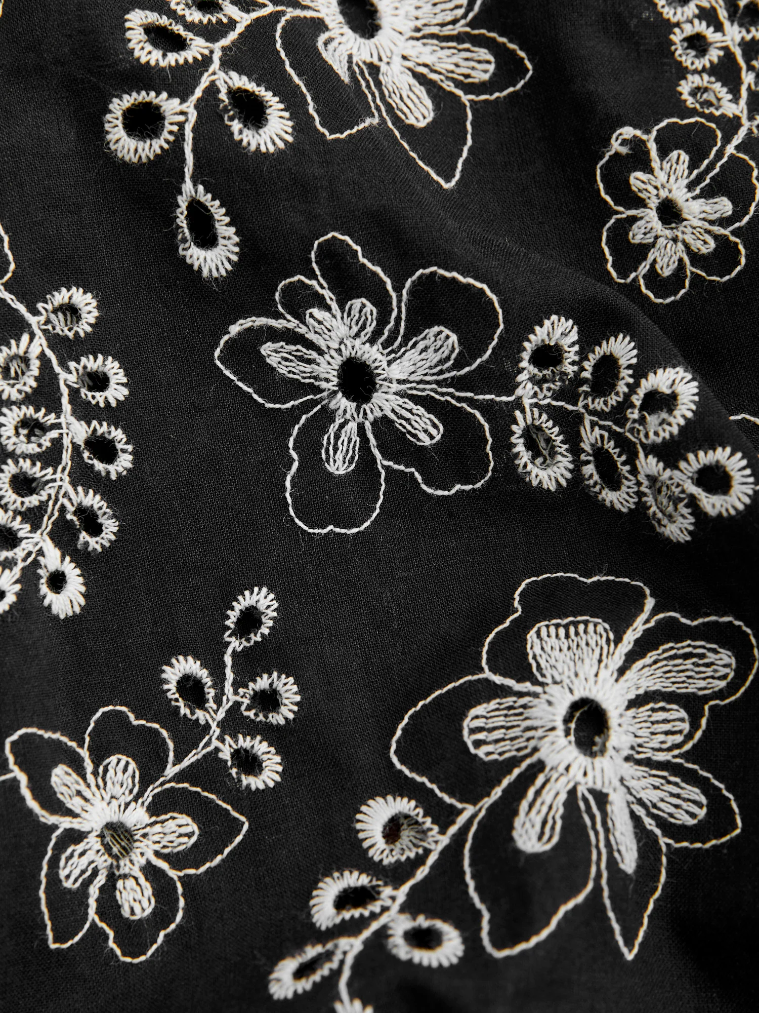 Folclore Button-Up Shirt in Black - Image 6