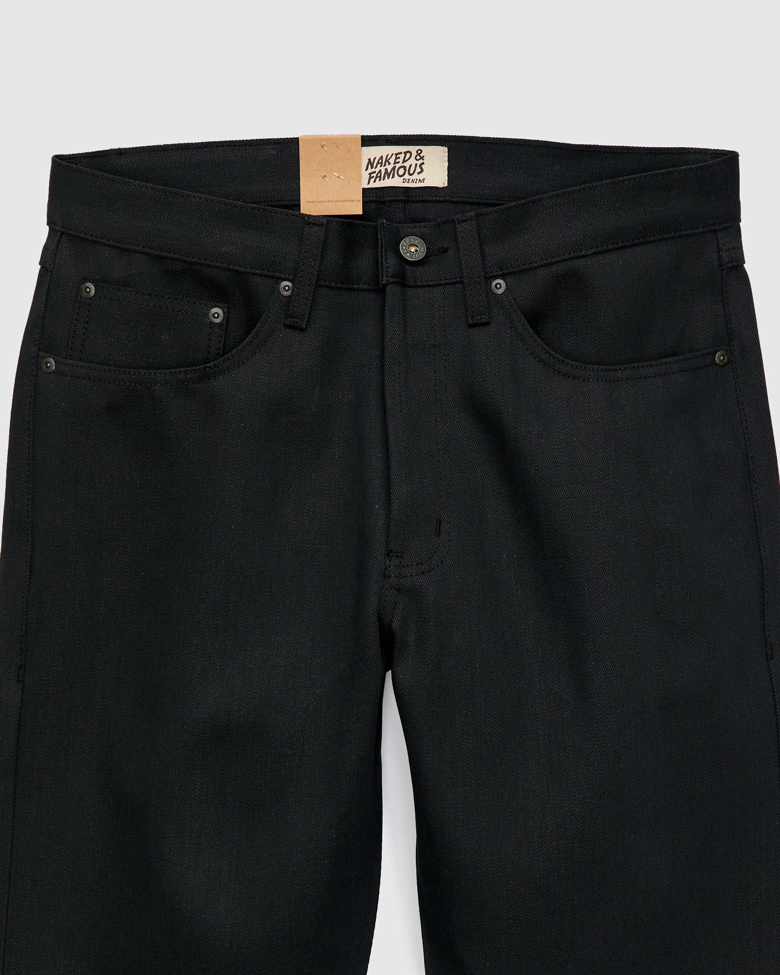 "Forever Black" 12.5oz No-Fade Selvedge Denim - True Guy Fit - Image 7