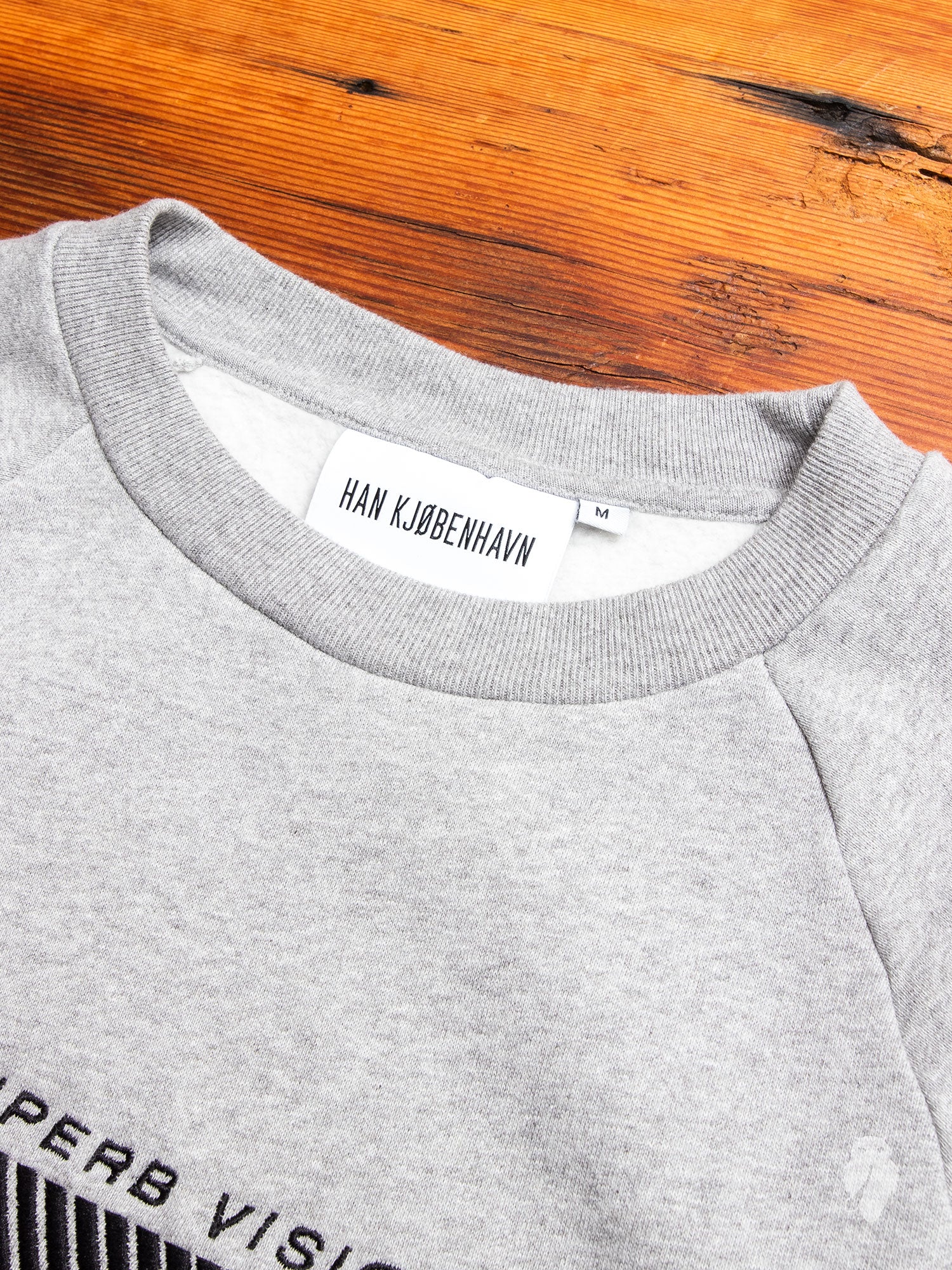 "Han" Crewneck Sweater in Grey Melange - Image 3