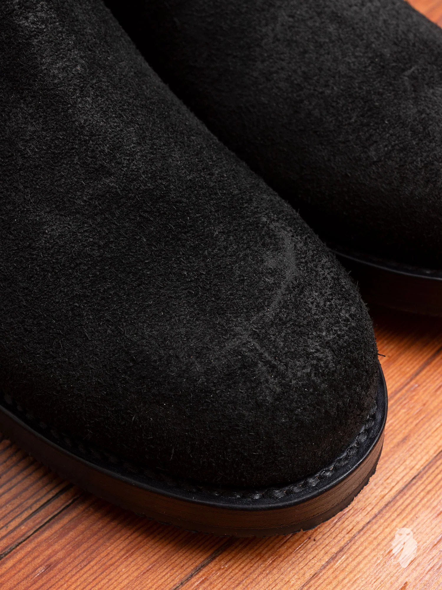 Hand Sewn Chelsea Boot in Black Suede - Image 3