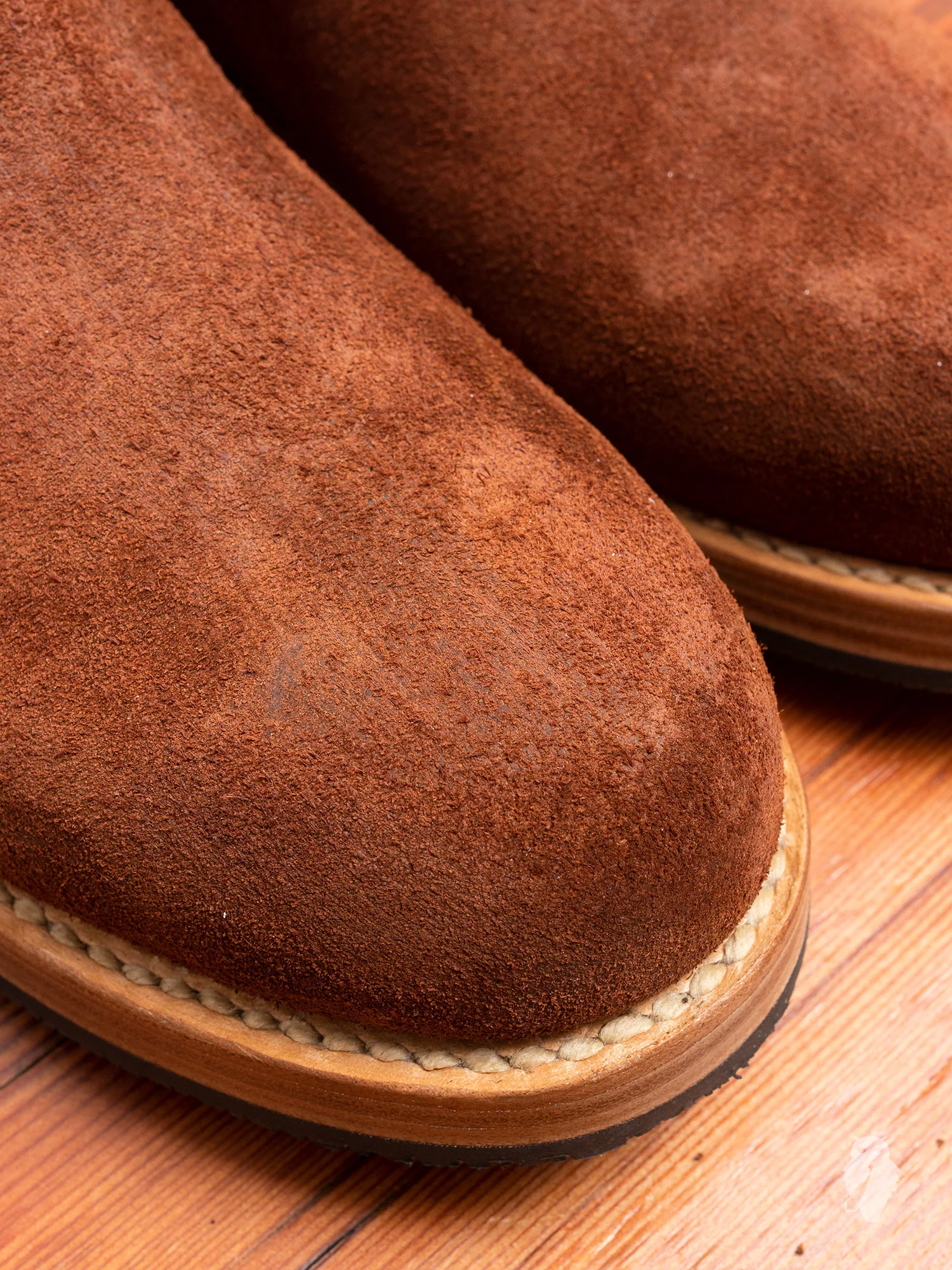 Hand Sewn Chelsea Boot in Brown Suede - Image 3