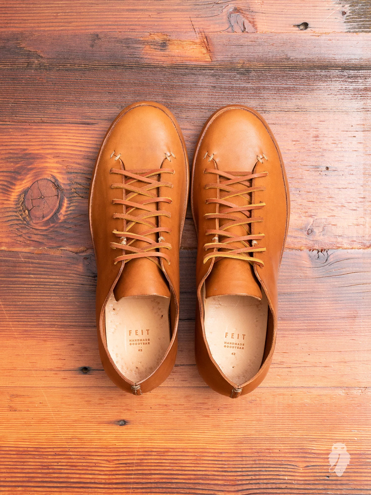 Hand Sewn Low-Top Sneaker in Tan - Image 5