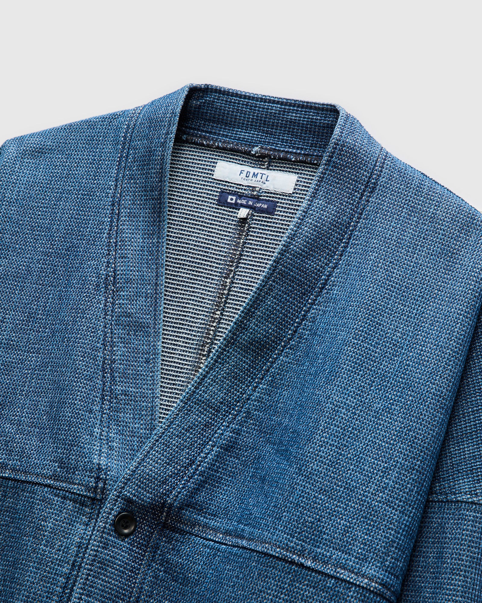 Haori Cardigan in Indigo 3-Year Wash - Image 3