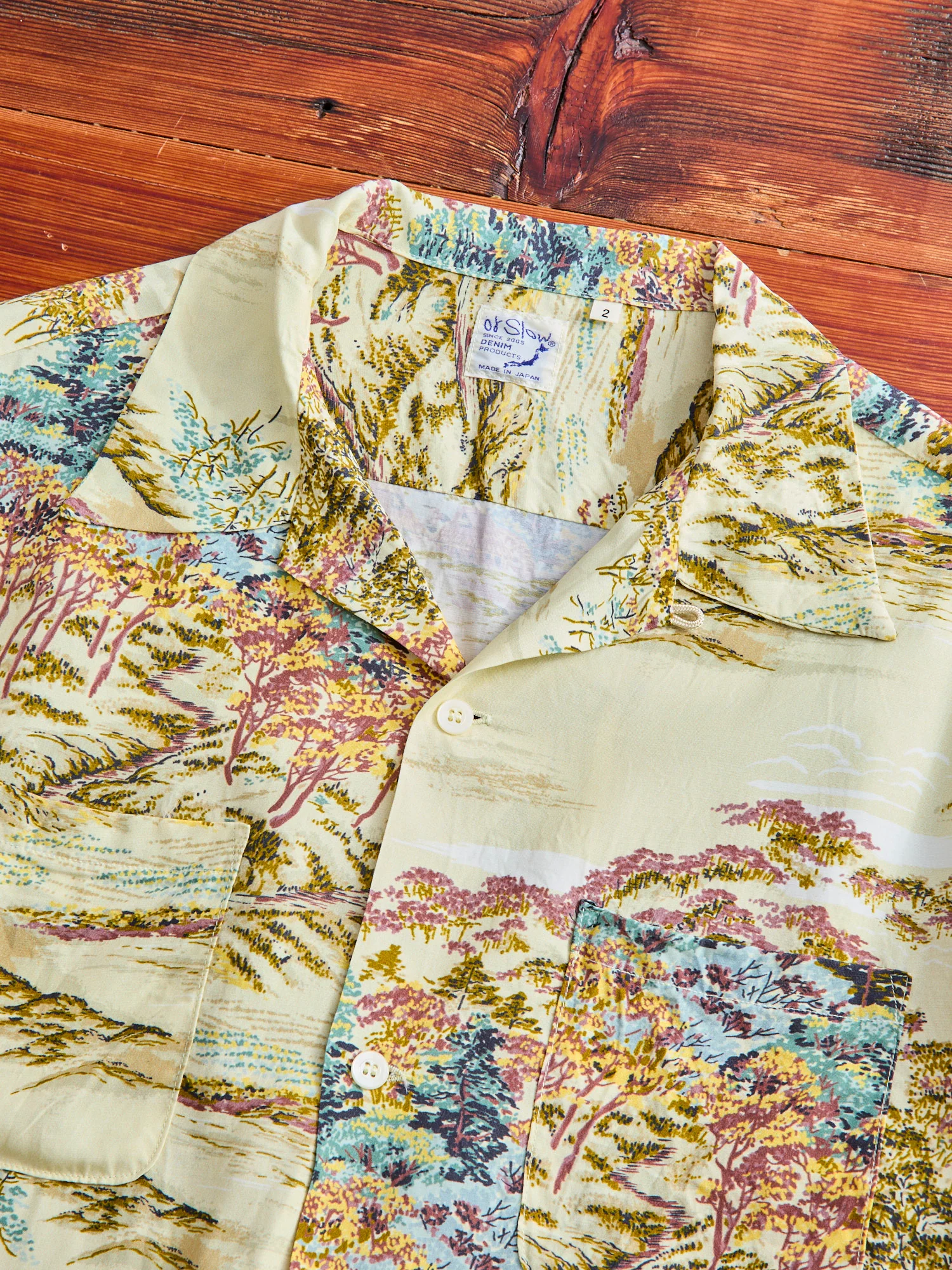 Hawaiian Vacation Shirt in Yellow Foliage - Image 3
