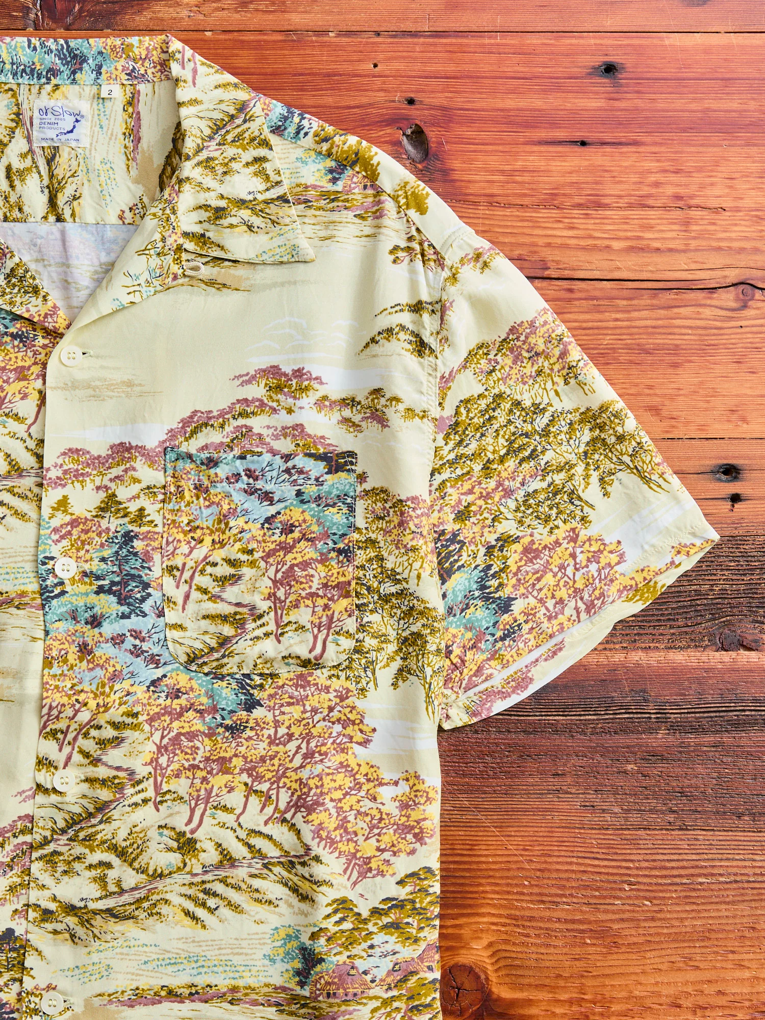 Hawaiian Vacation Shirt in Yellow Foliage - Image 4