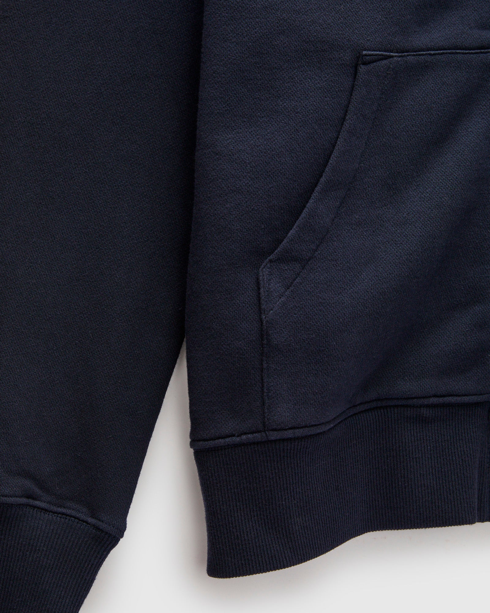 HDJKT02 "Good Basics" Organic Cotton Zip Hoodie in Dark Navy - Image 6