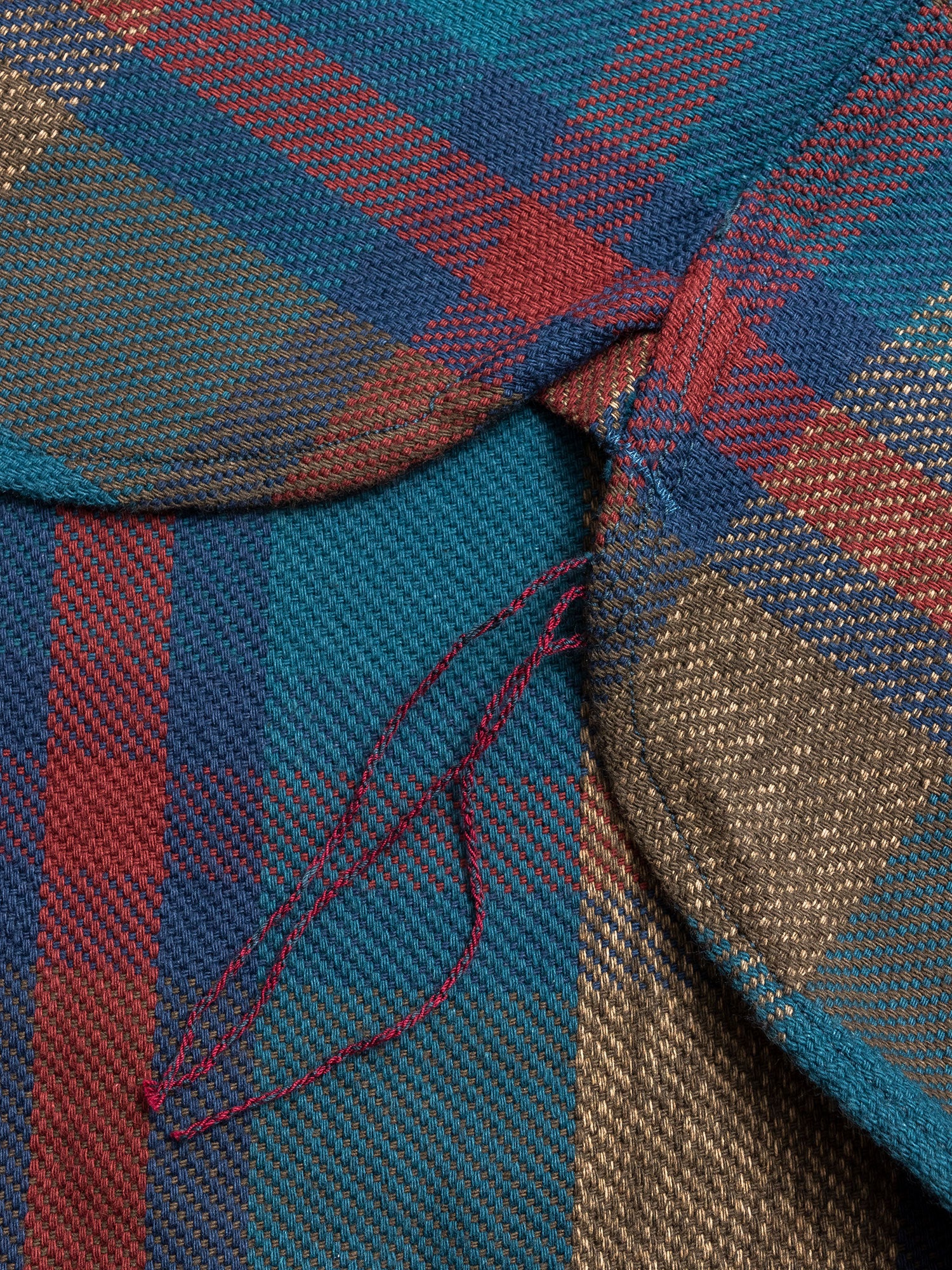 Heavy Flannel Work Shirt in Blue Grey - Image 6