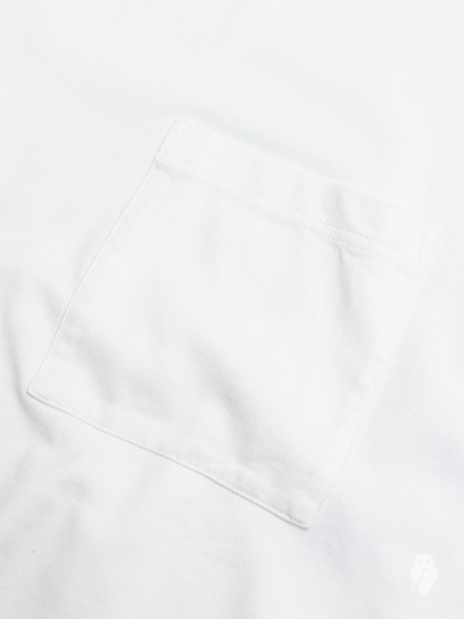 Heavyweight Drop Shoulder Pocket T-Shirt in White - Image 4