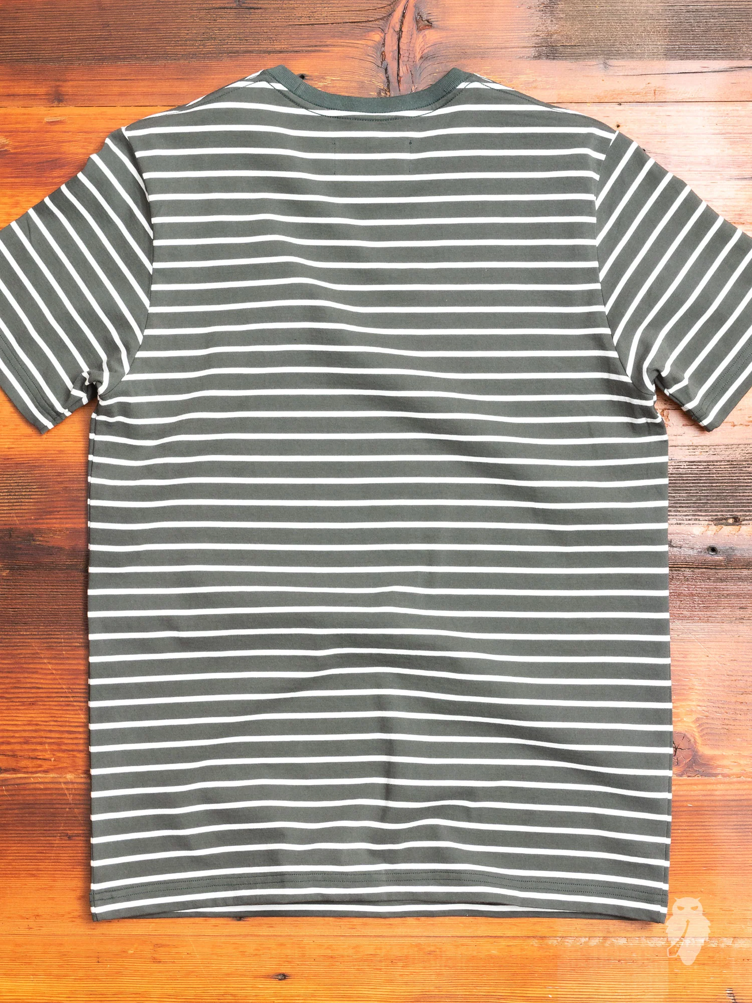 Heavyweight Jersey T-Shirt in Pine Stripe - Image 5
