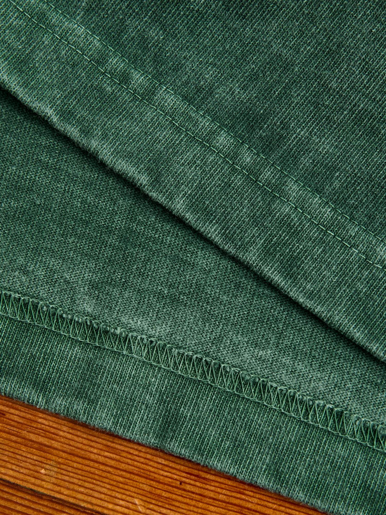 Heavyweight Pigment Dye Pocket T-Shirt in Faded Green - Image 6