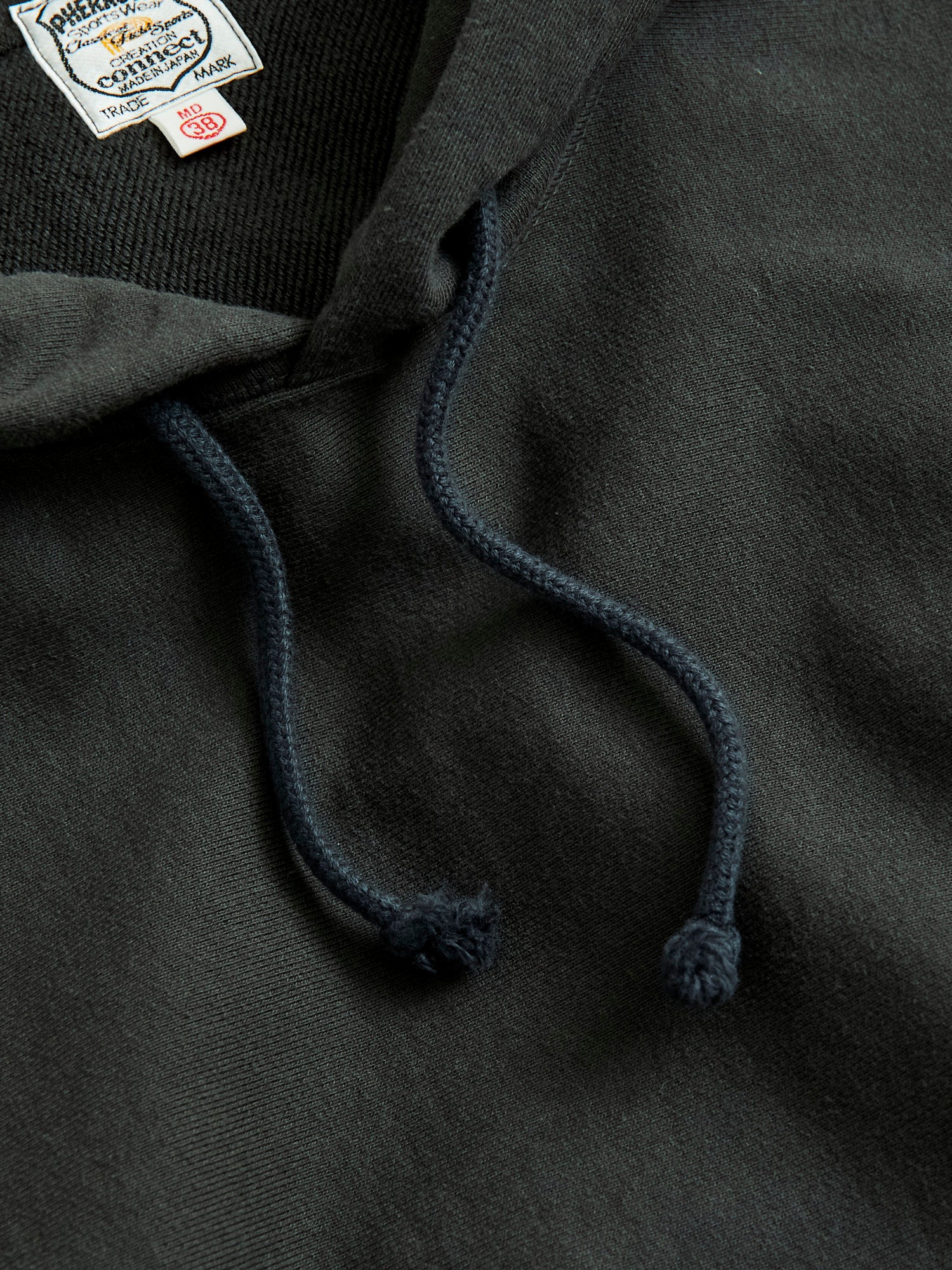 Reverse Weave Heavyweight Pullover Hoodie in Black - Image 4