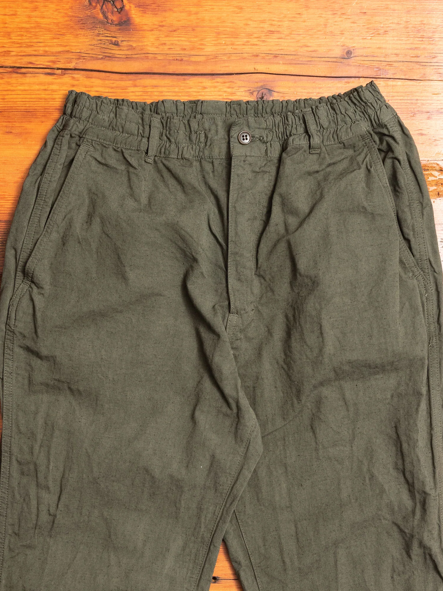 Hemp Easy Pants in Khaki - Image 3