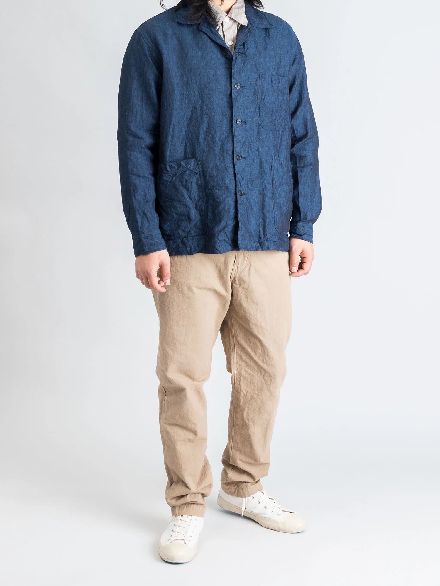 Hemp Tapered Pants in Beige - Image 11