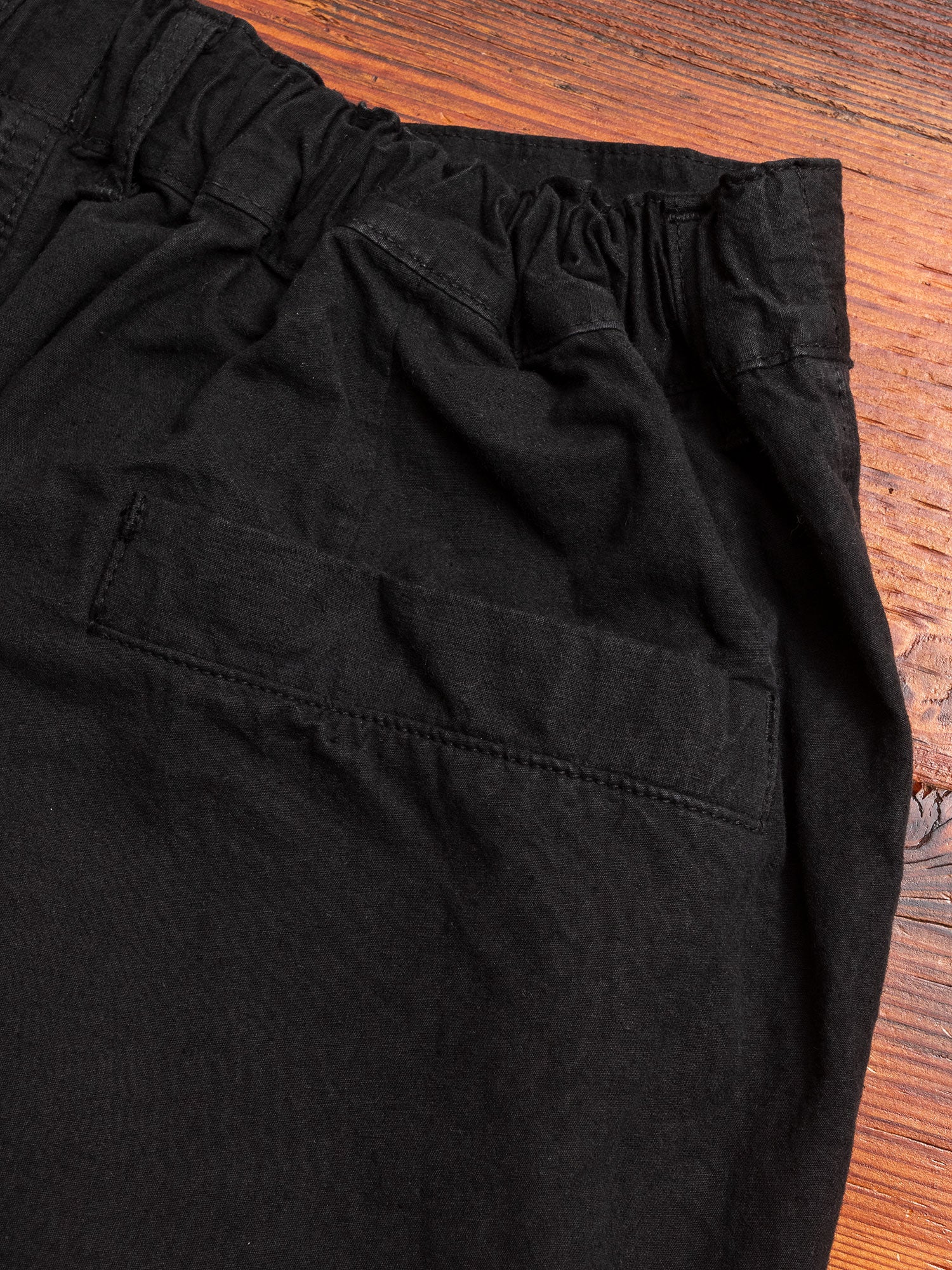 Hemp Tapered Pants in Black - Image 10