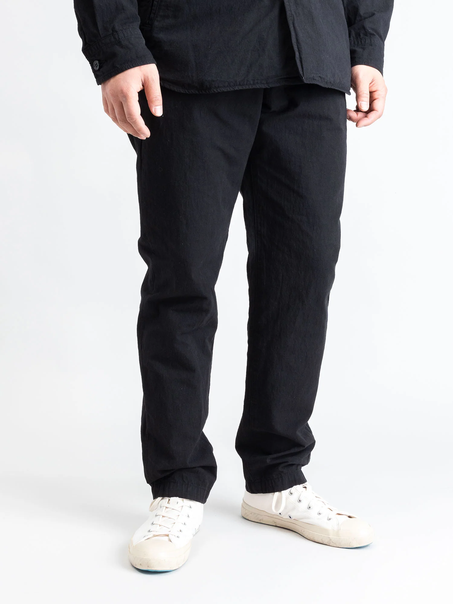 Hemp Tapered Pants in Black - Image 2