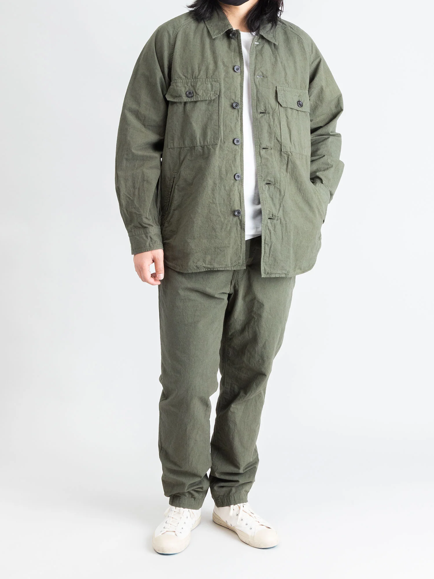 Hemp Tapered Pants in Khaki - Image 11