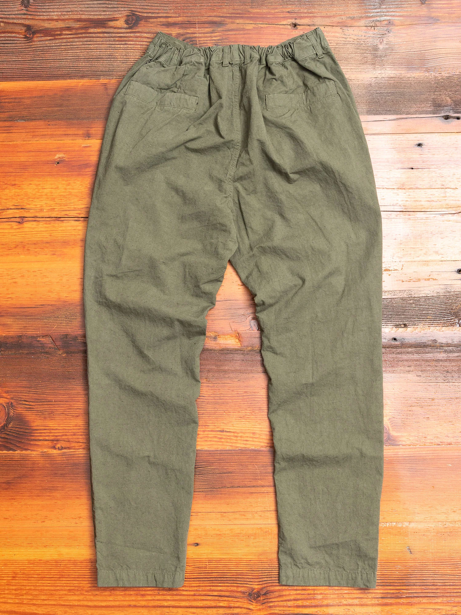 Hemp Tapered Pants in Khaki - Image 3